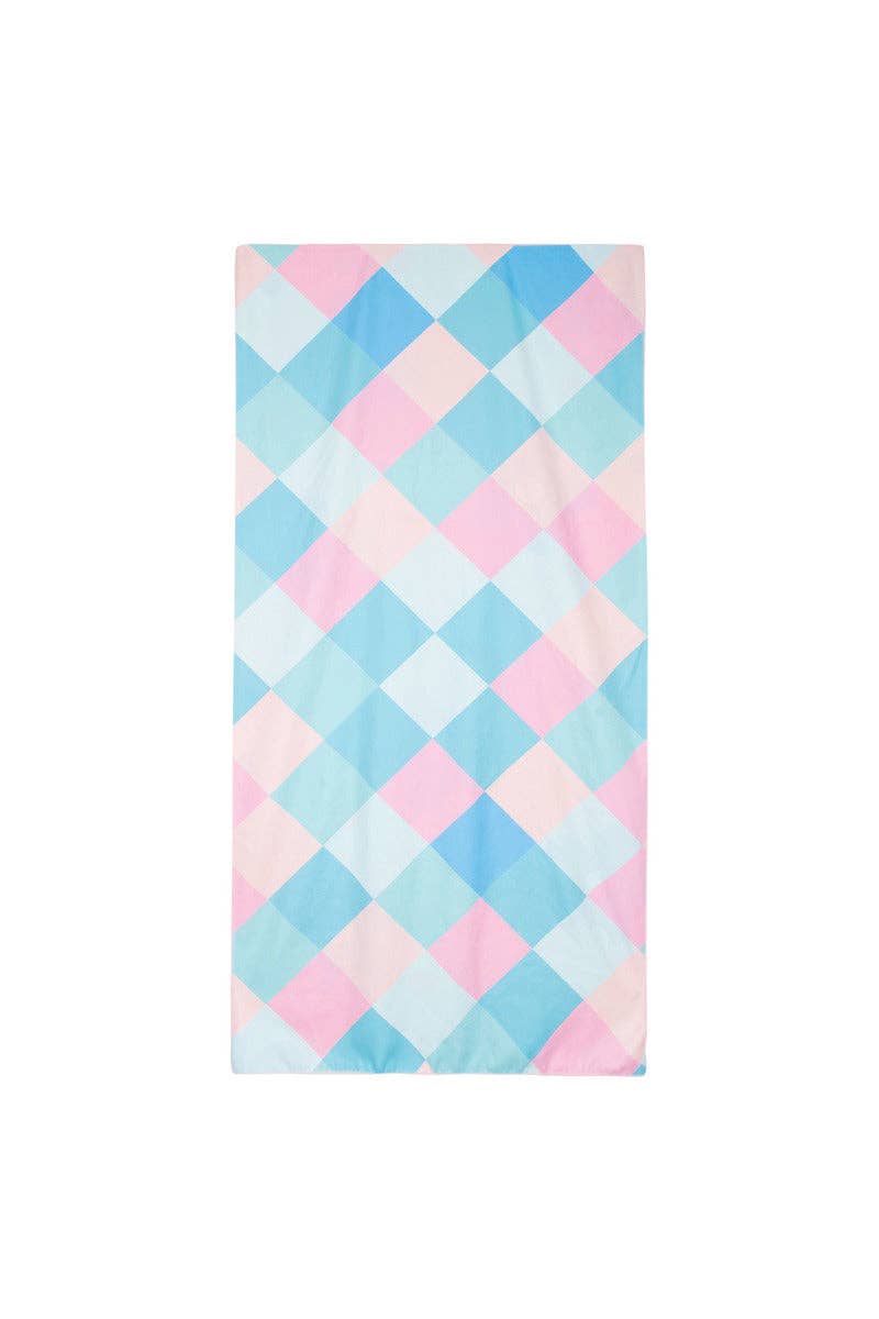Cool Flowers Quick Dry Beach Towel: Multicolored