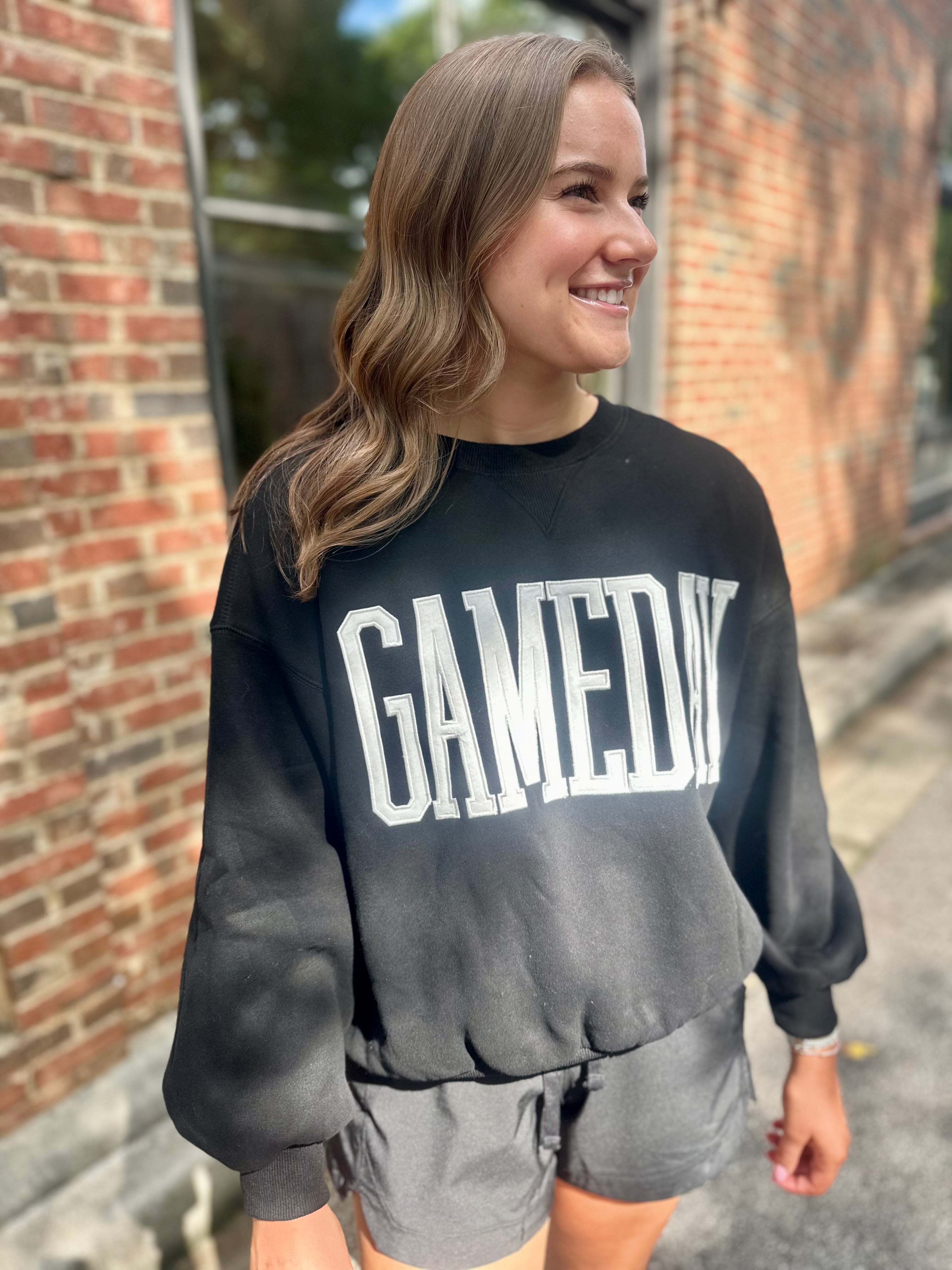 GAMEDAY Sweatshirt In Black
