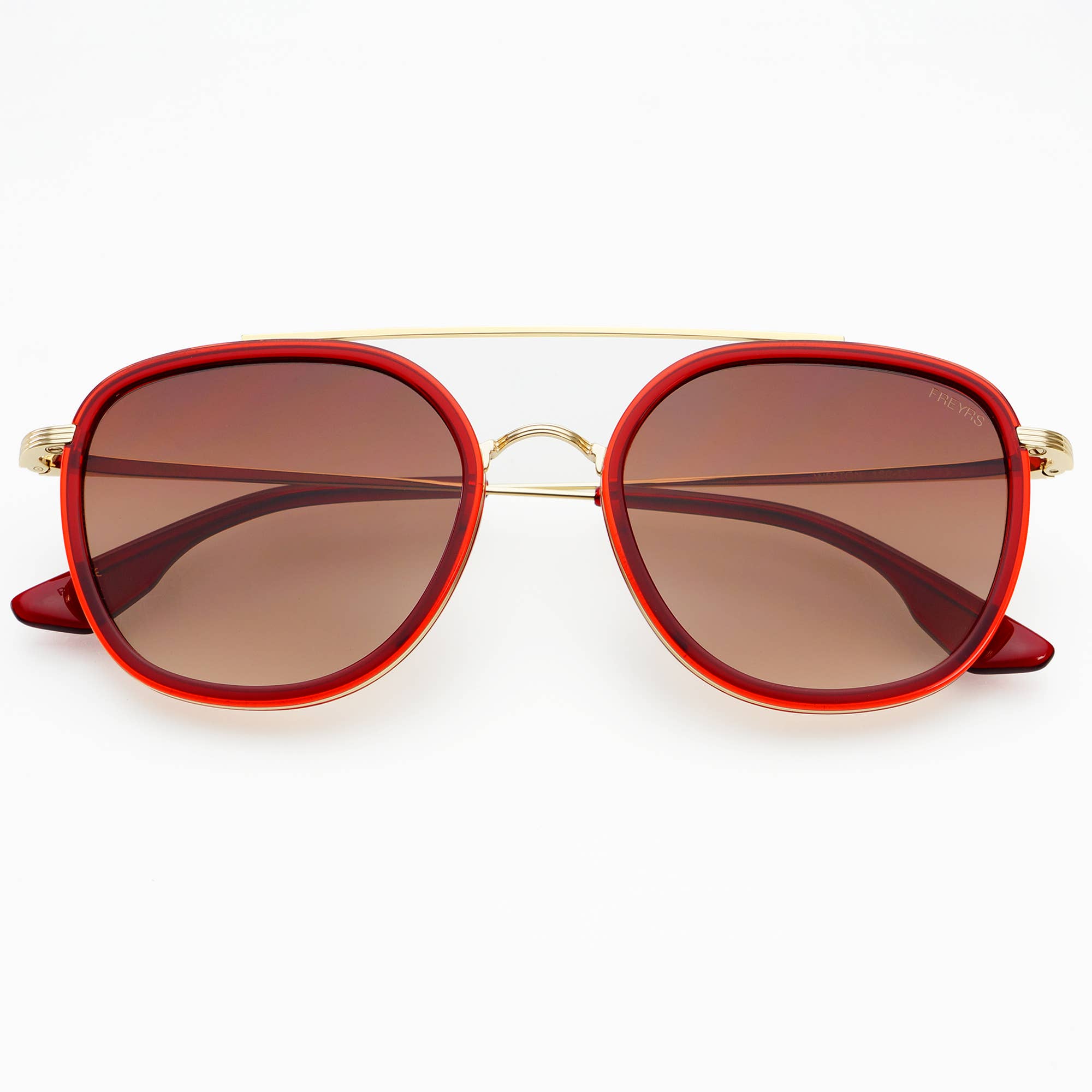 Weston Acetate Round Unisex Sunglasses : Red