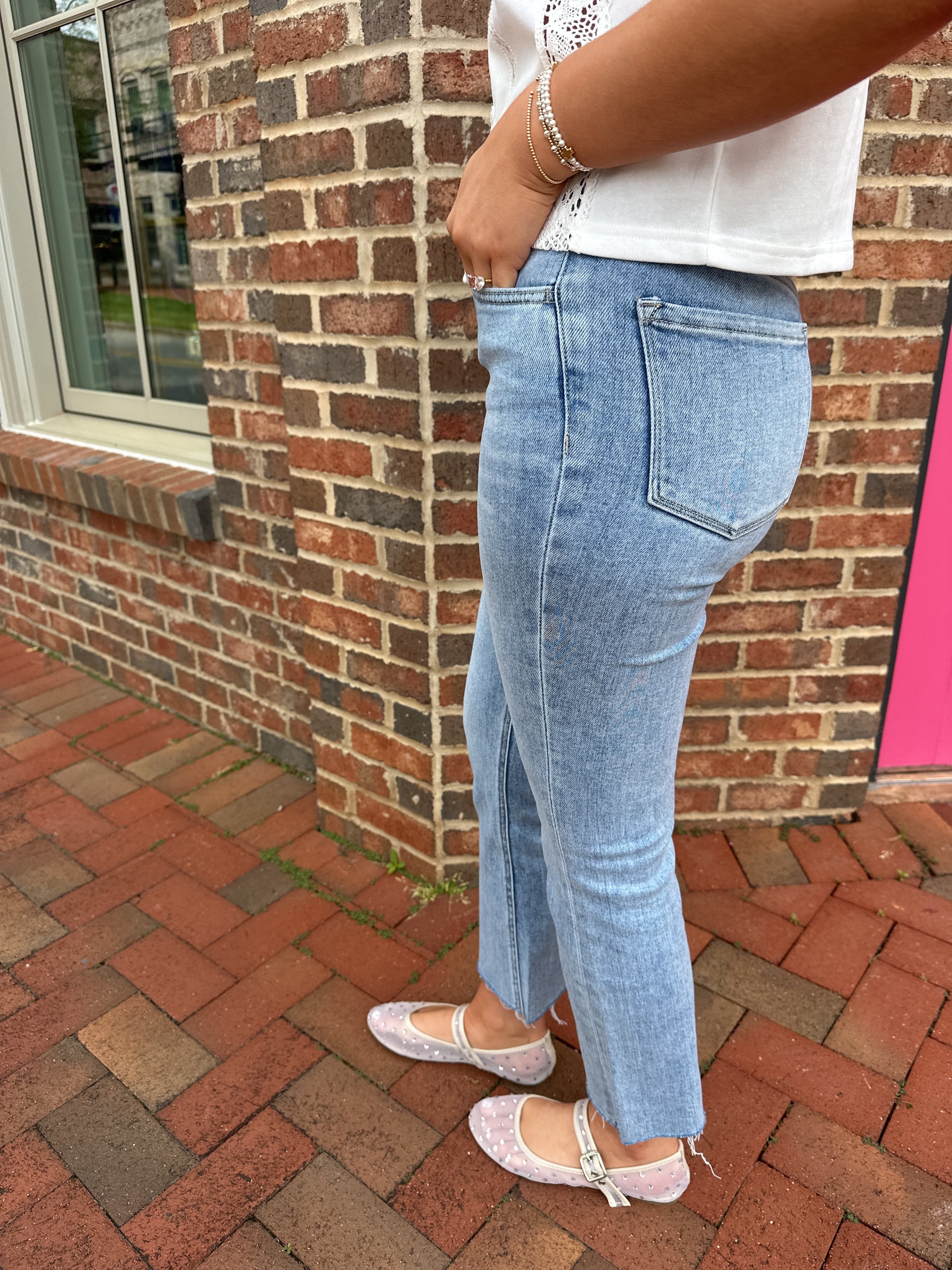 Astonishing High Rise Kick Flare Jeans