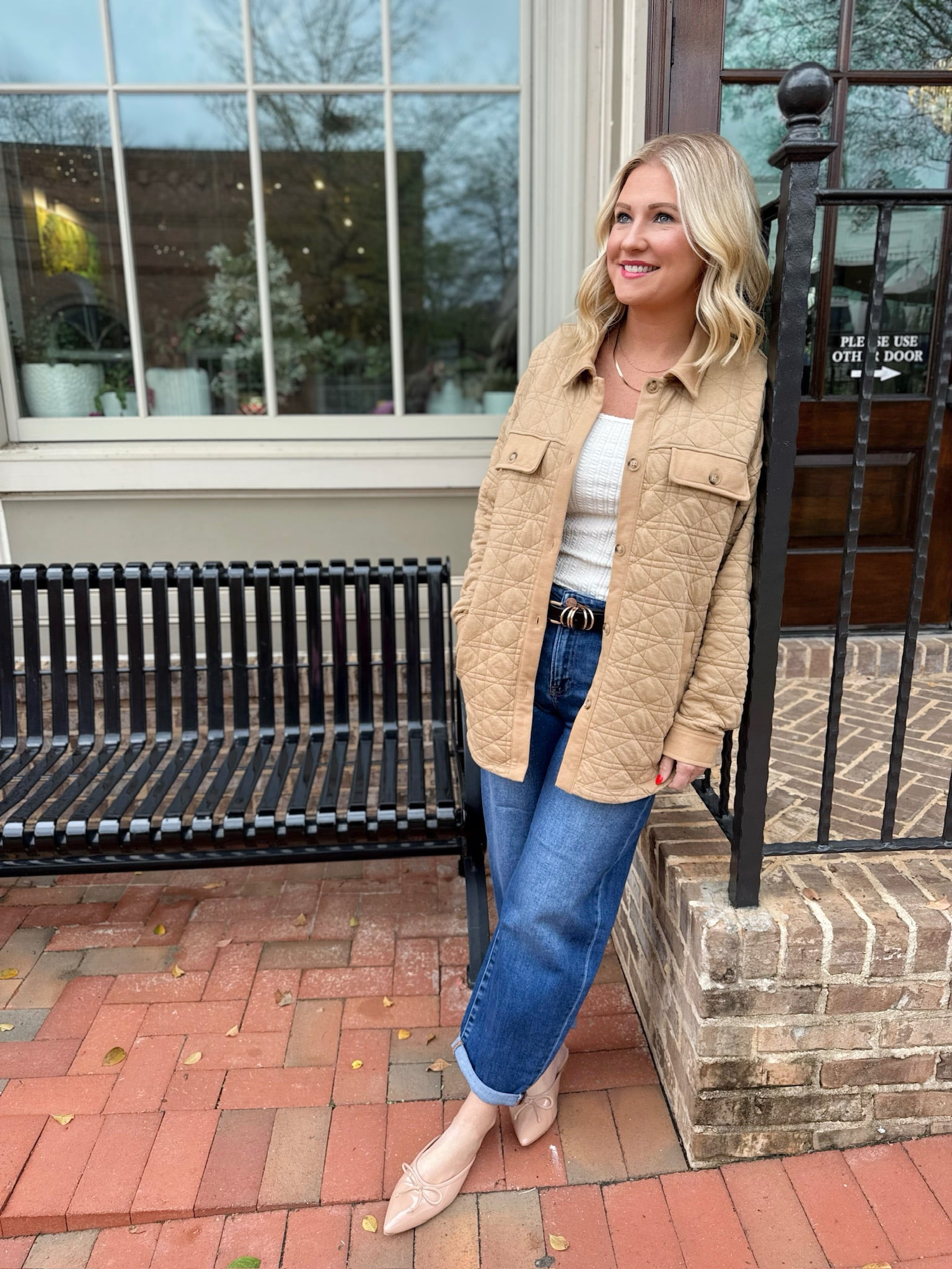 We Never Change Quilted Button Down Shacket