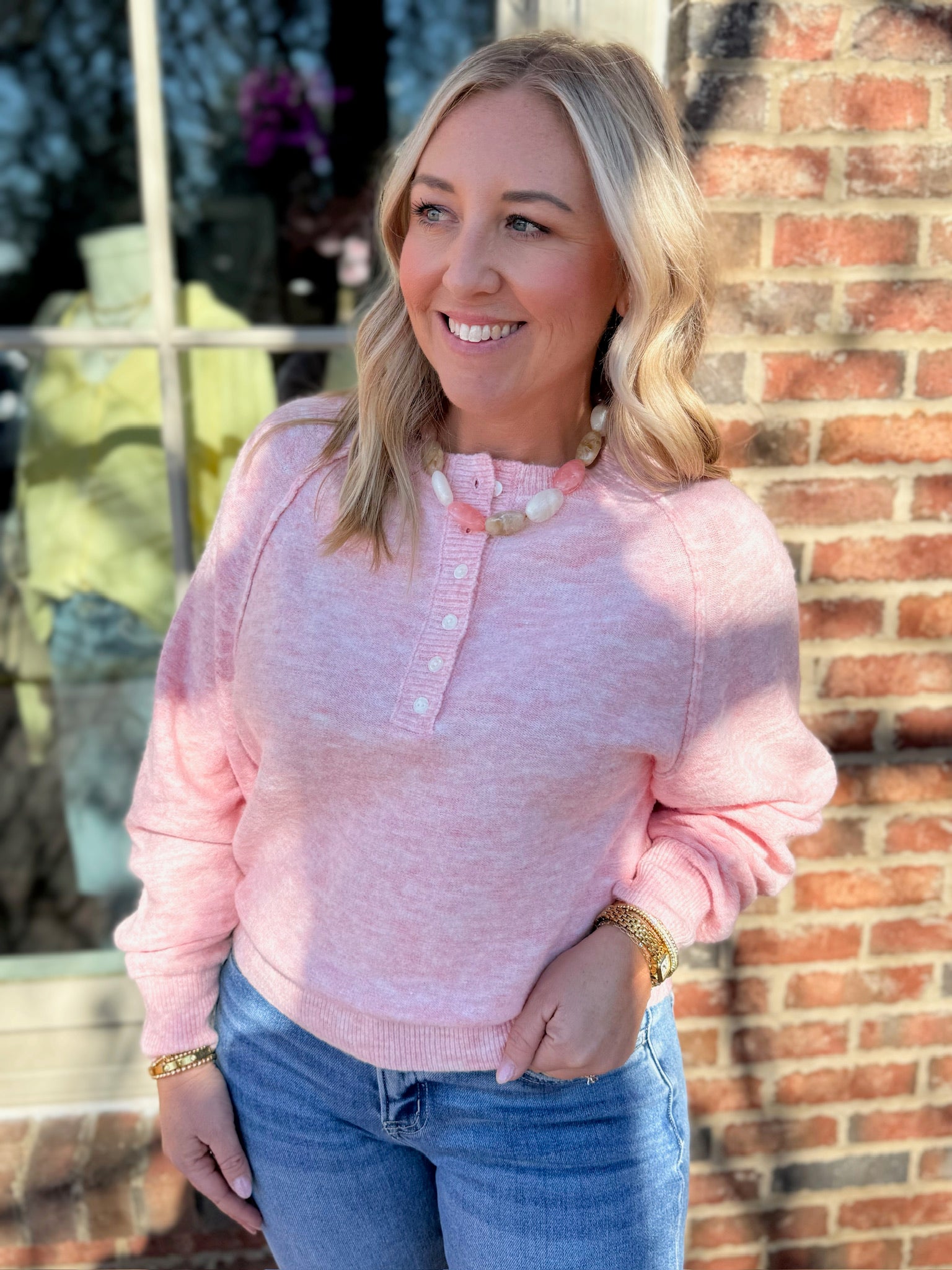 Always On My Mind Crew Neck Knit Sweater