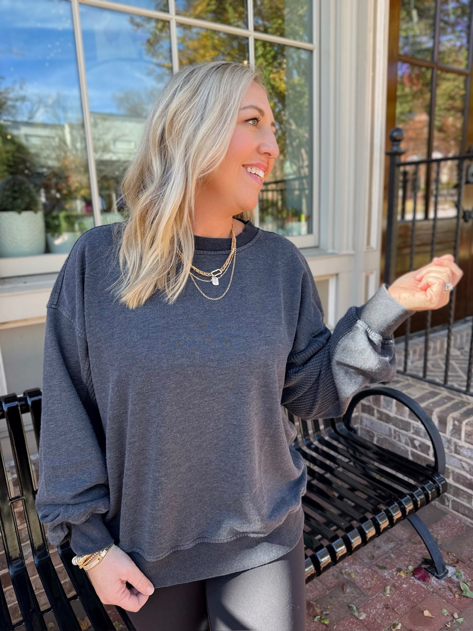 In My Dreams Waffle Sweatshirt