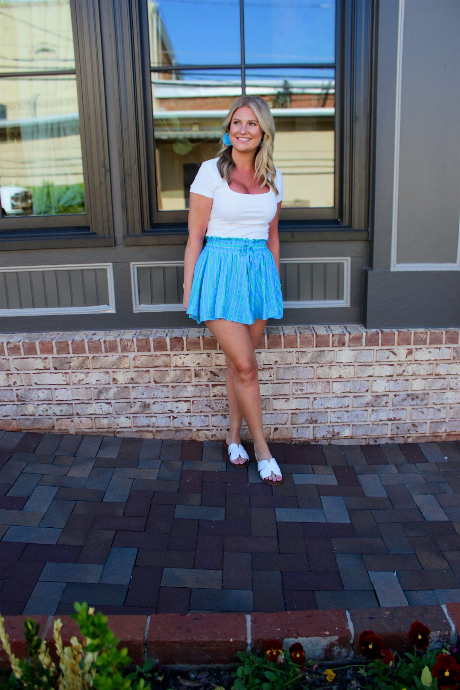Good with All the Stripes Flowy Shorts