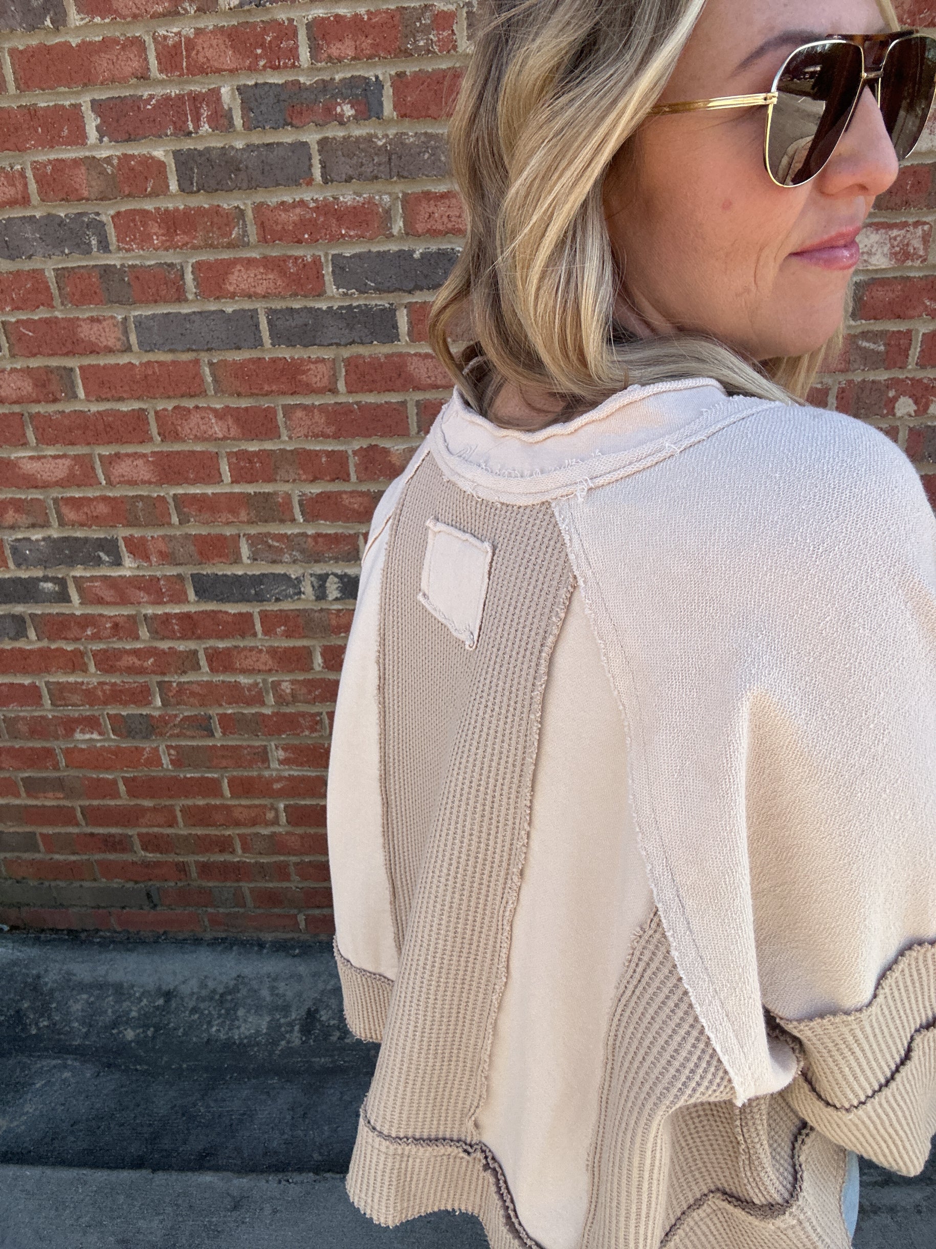 Falling in Comfort Oversized Thermal Long Sleeve
