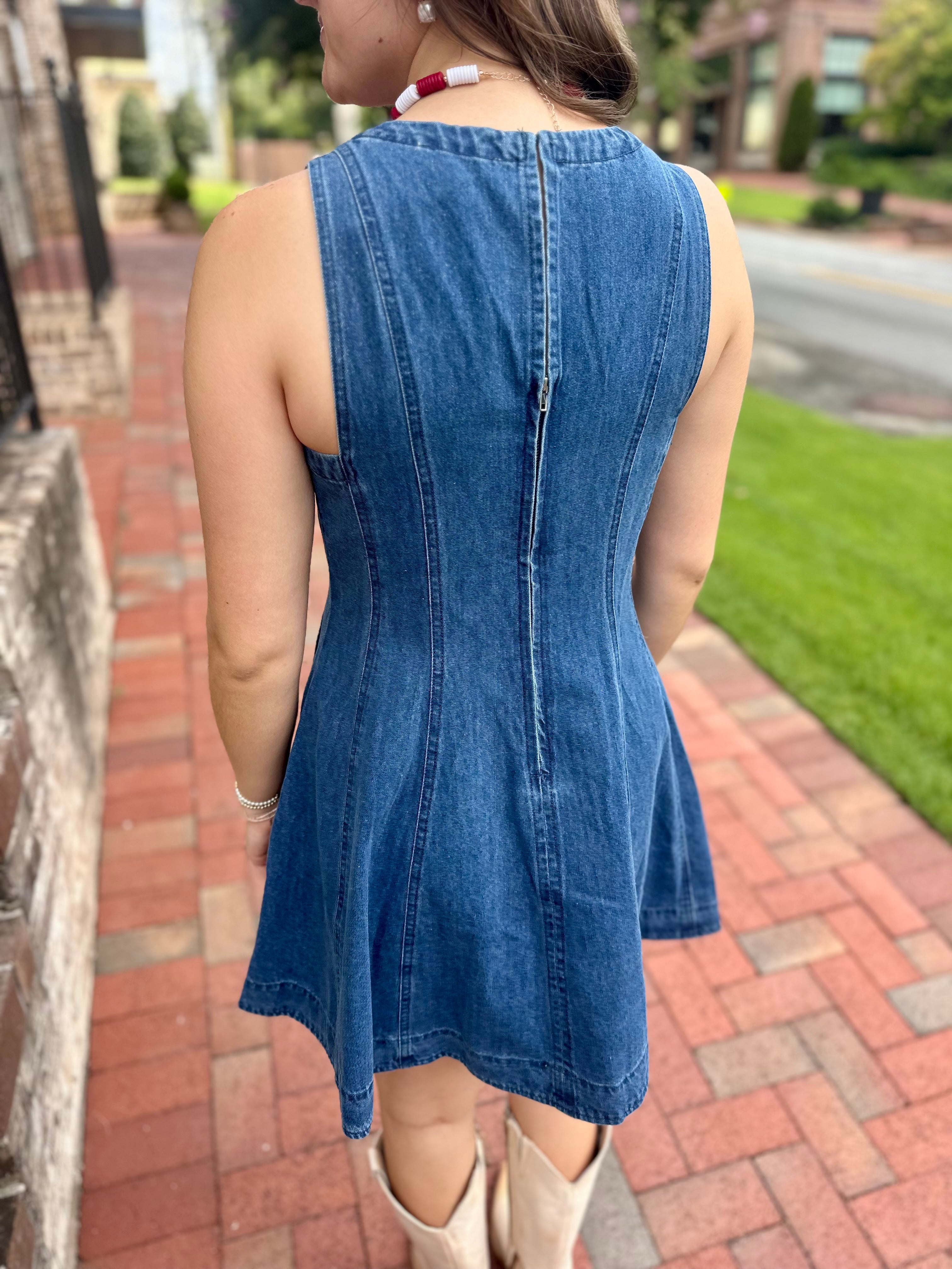 Southern Belle Denim Mini Dress