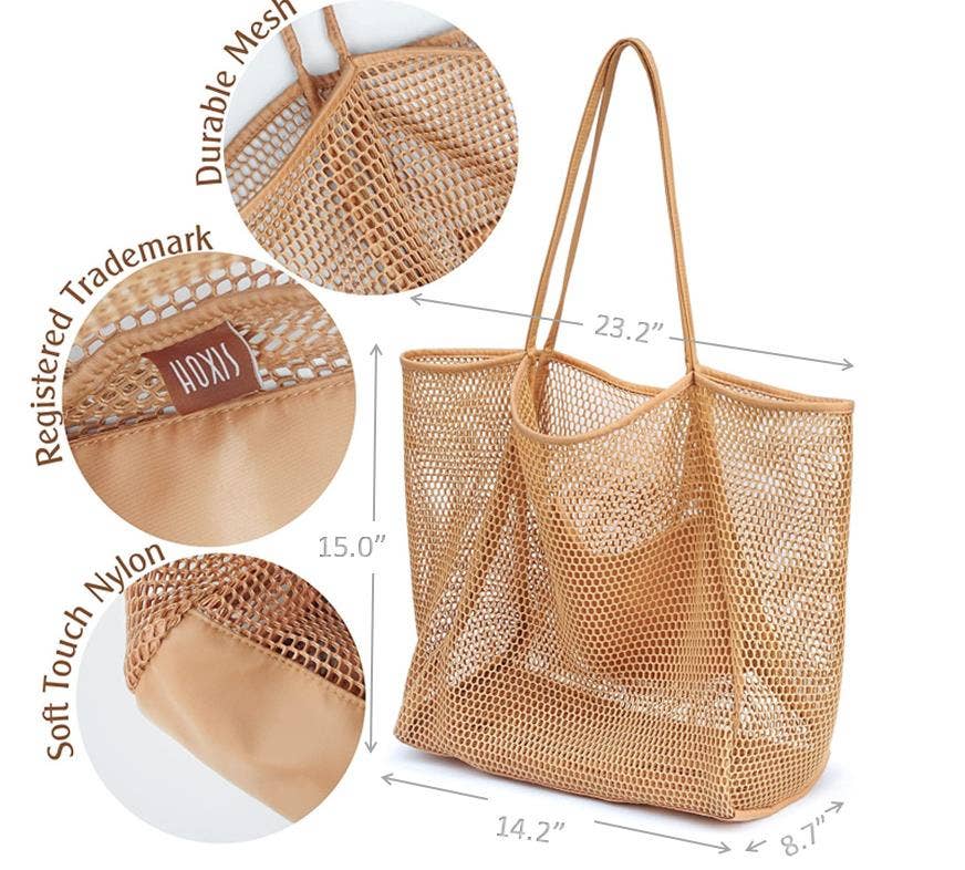 Mesh Beach Sandproof Tote
