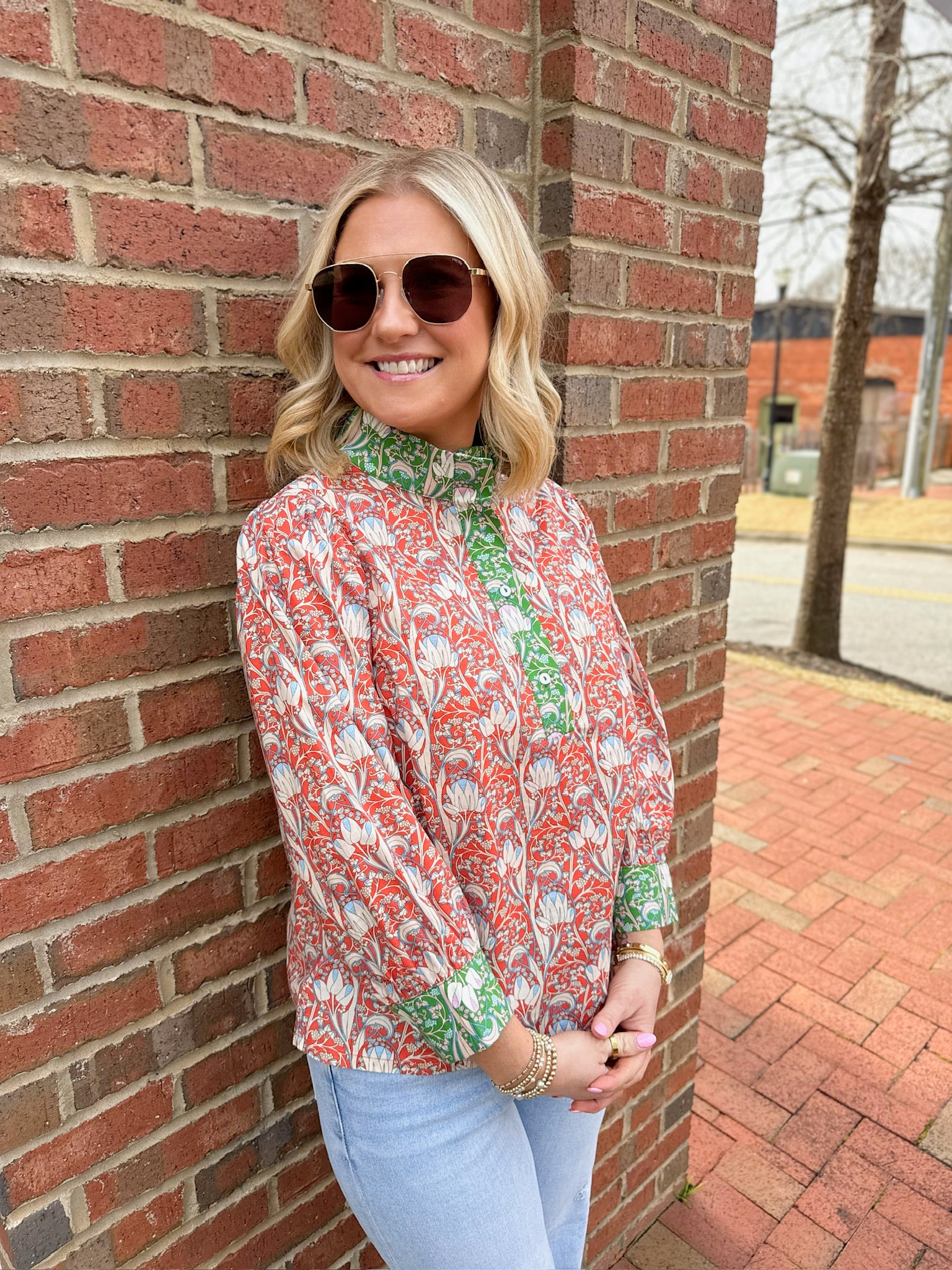 I’m Going to Be Somebody Floral Top