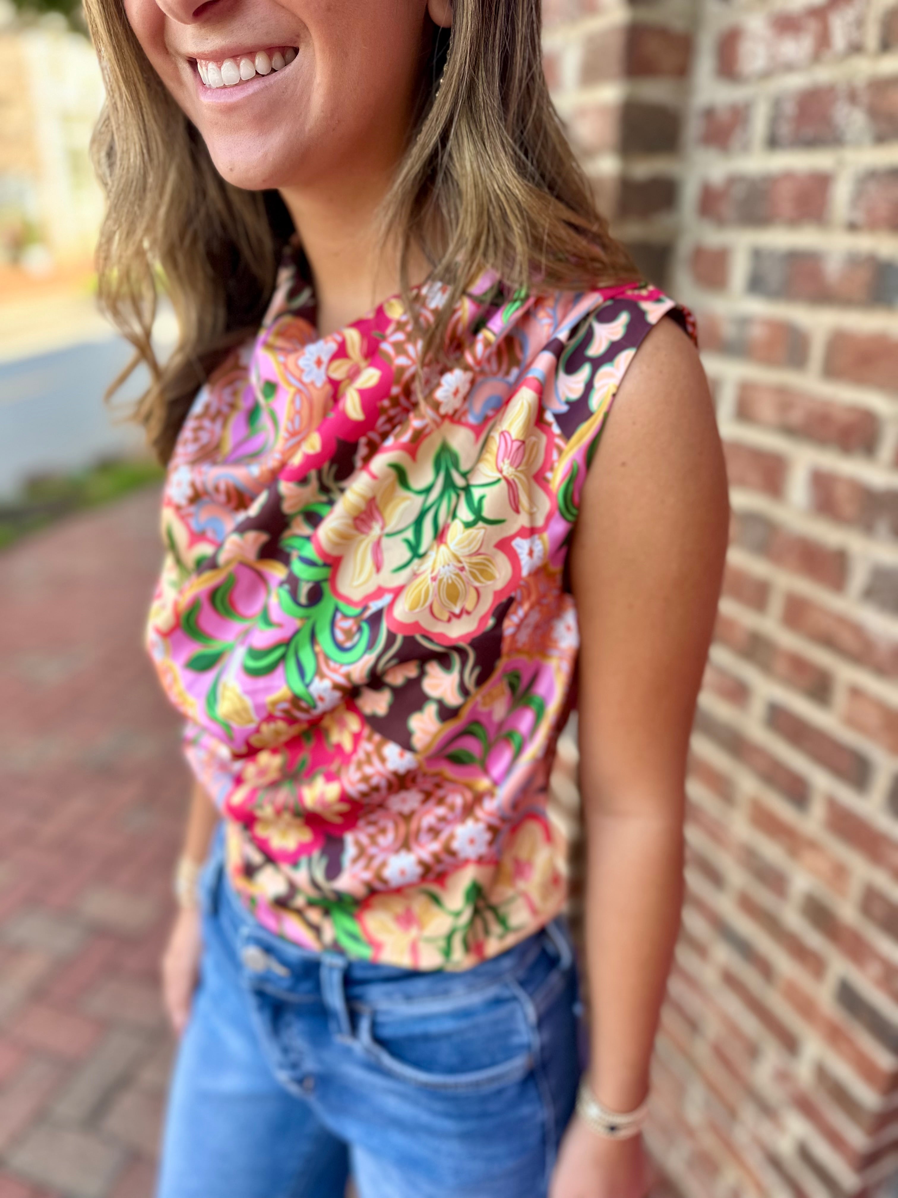 Garden Party Satin Top