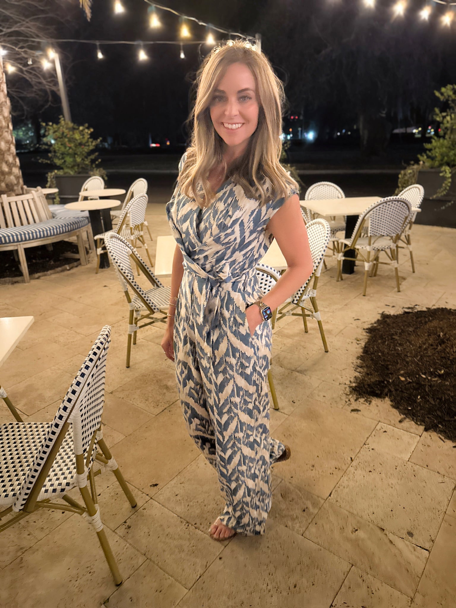 Brand New Start V Neck Knotted Jumpsuit