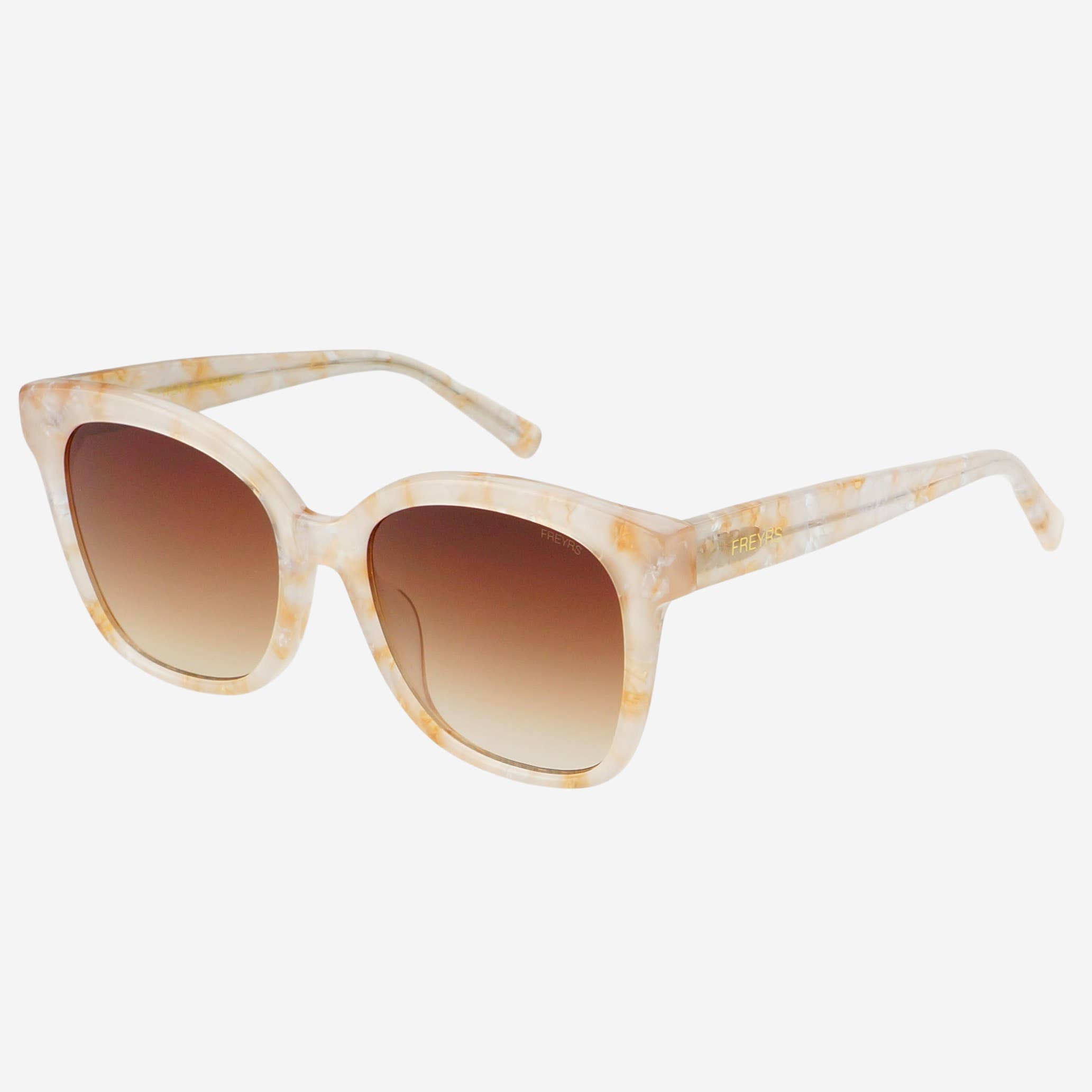 Amber Acetate Womens Cat Eye Sunglasses : Pink Pearl