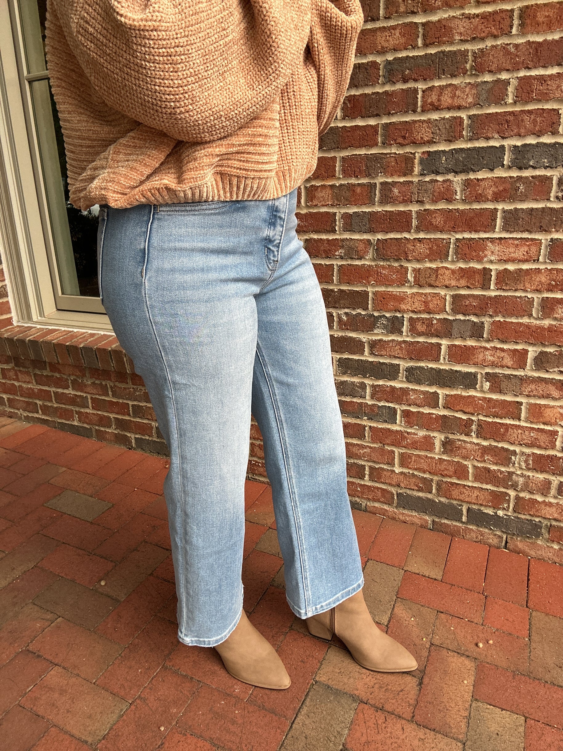 Abound High Rise Crop Wide Leg with Tummy Control