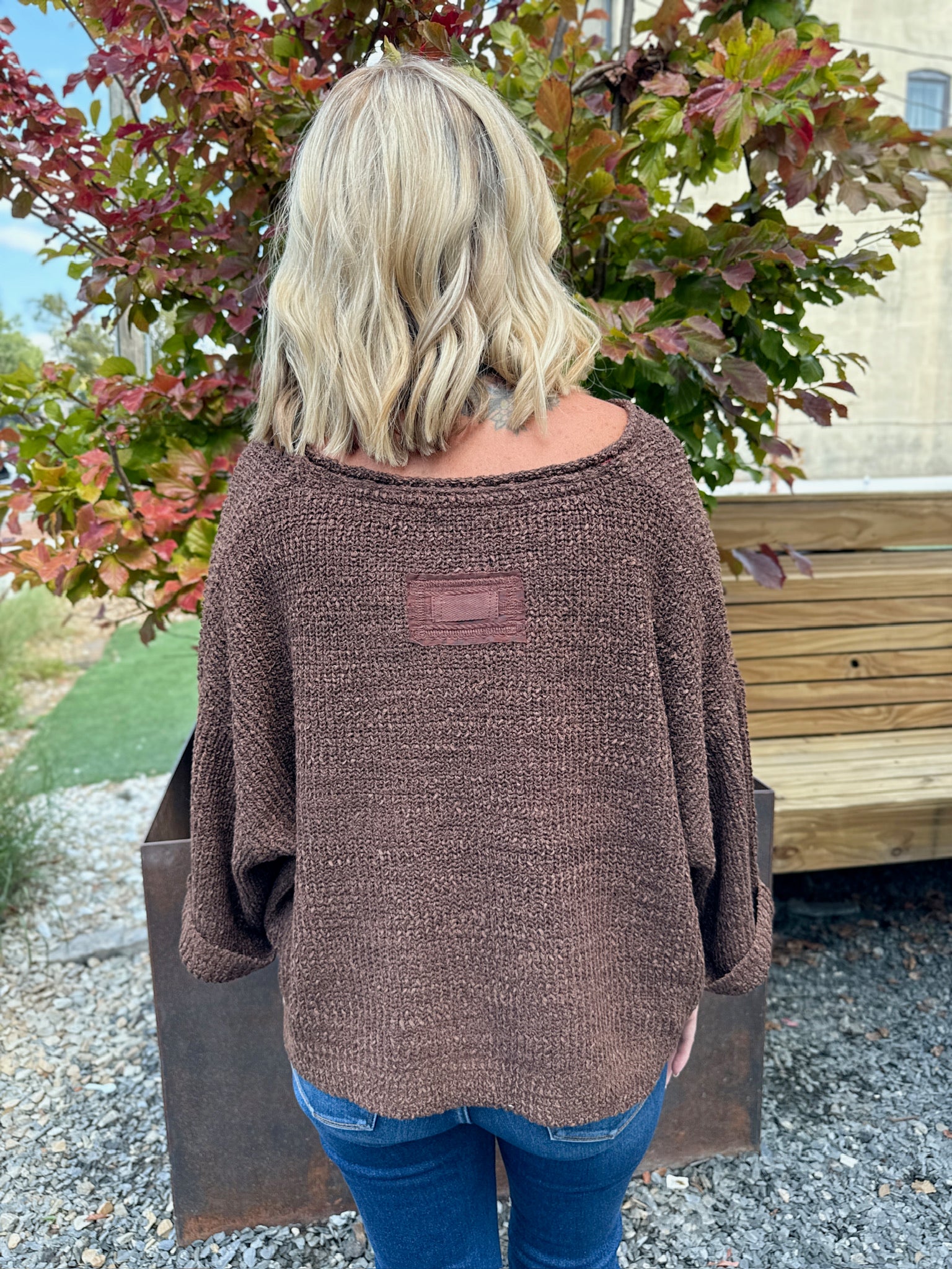 Believe In Me Quarter Sleeve Knit Top in Brown