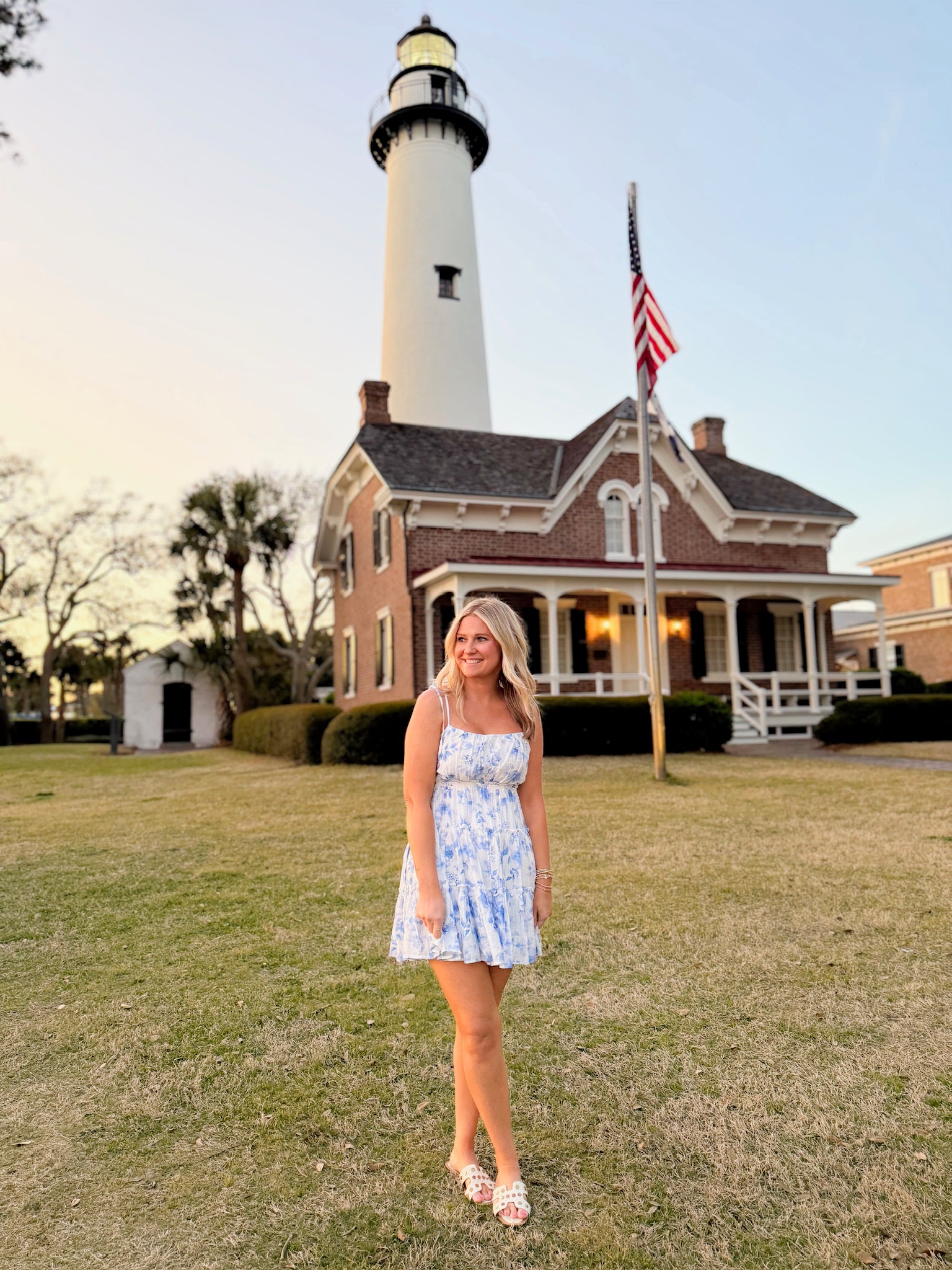 Seaside Florals Spaghetti Strap Tie Tiered Mini Dress
