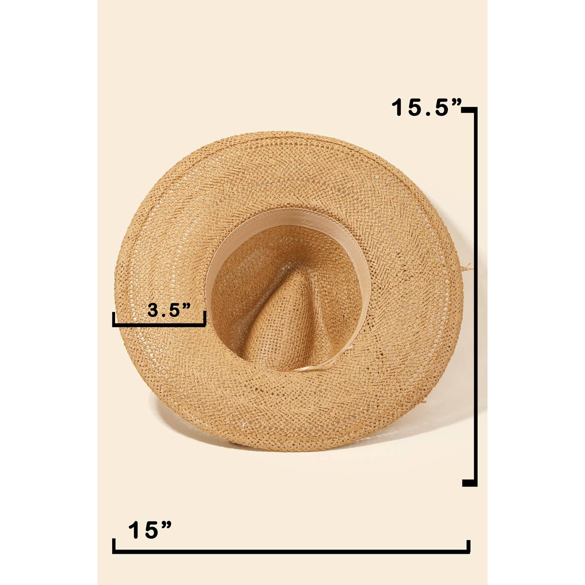 Braided Rope Straw Hat: Ivory