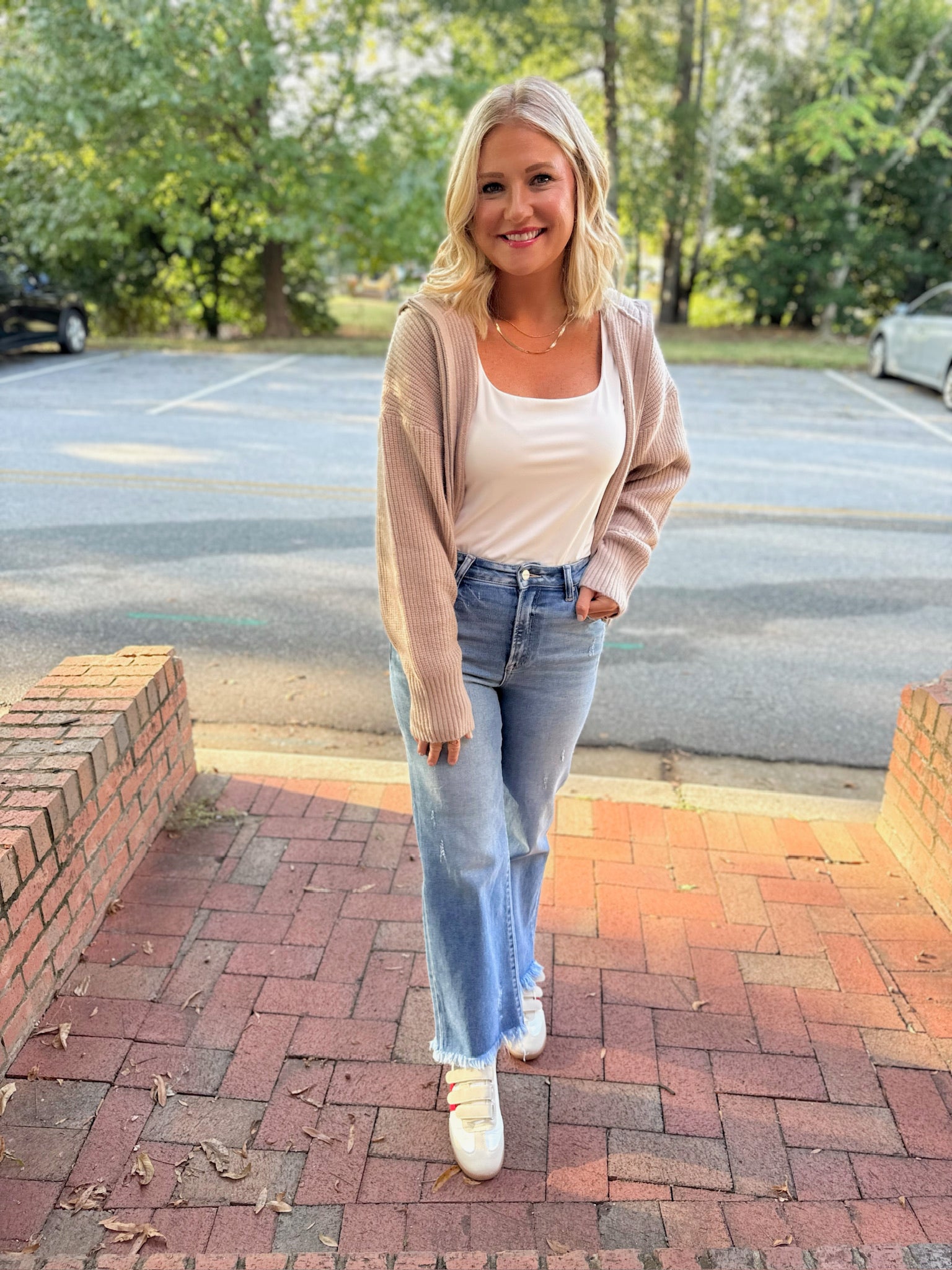 Nothing Like You Zip Up Collar Cardigan in Ash Mocha