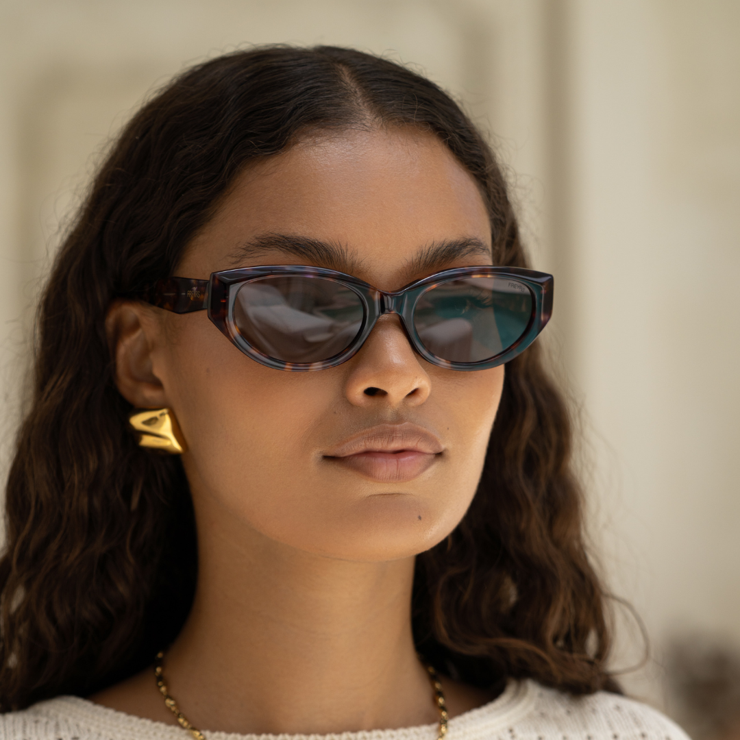 Ameli Acetate Cat-Eye Sunglasses : Tortoise