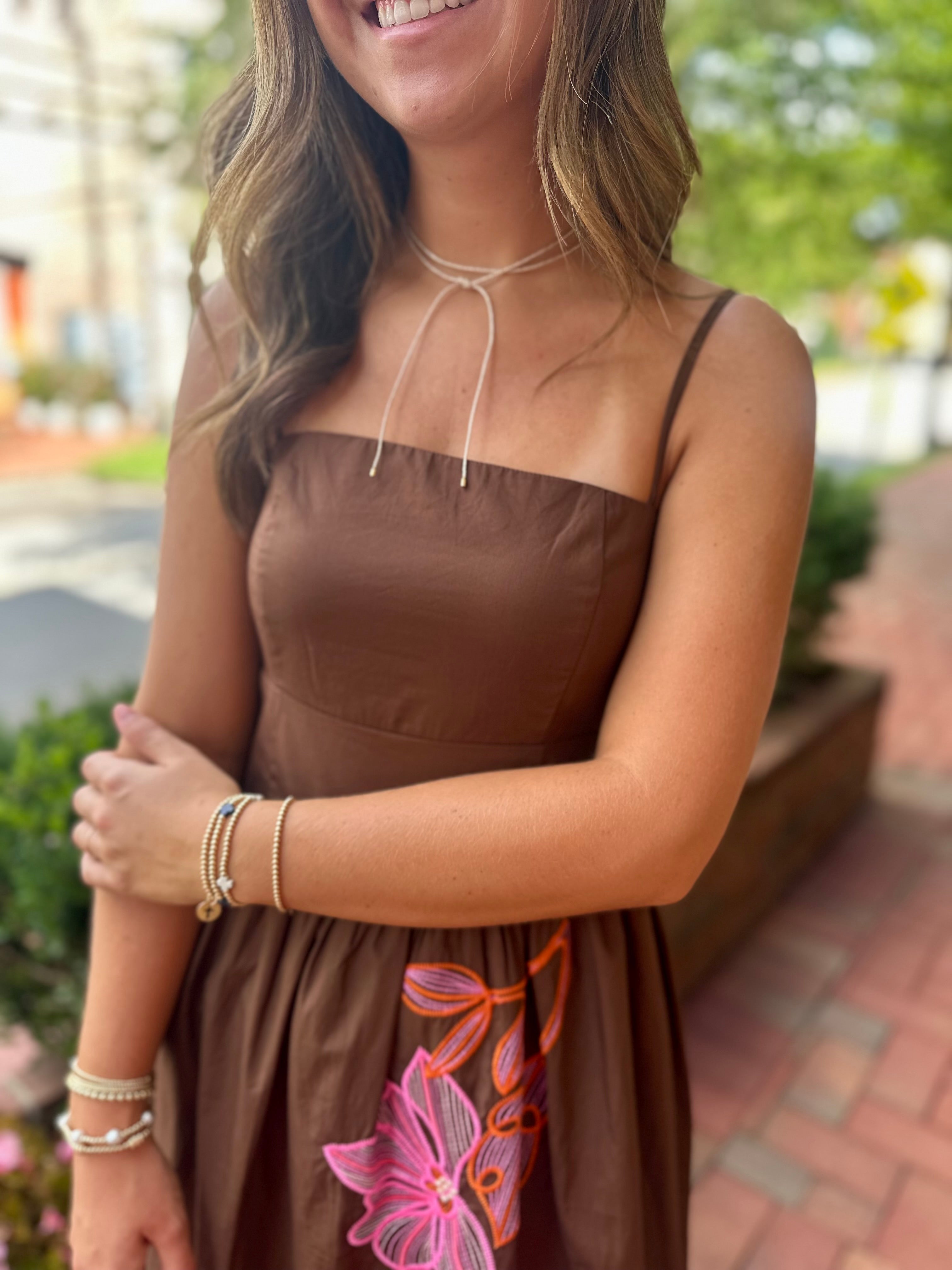 Blooming Into Fall Floral Embroidery Dress