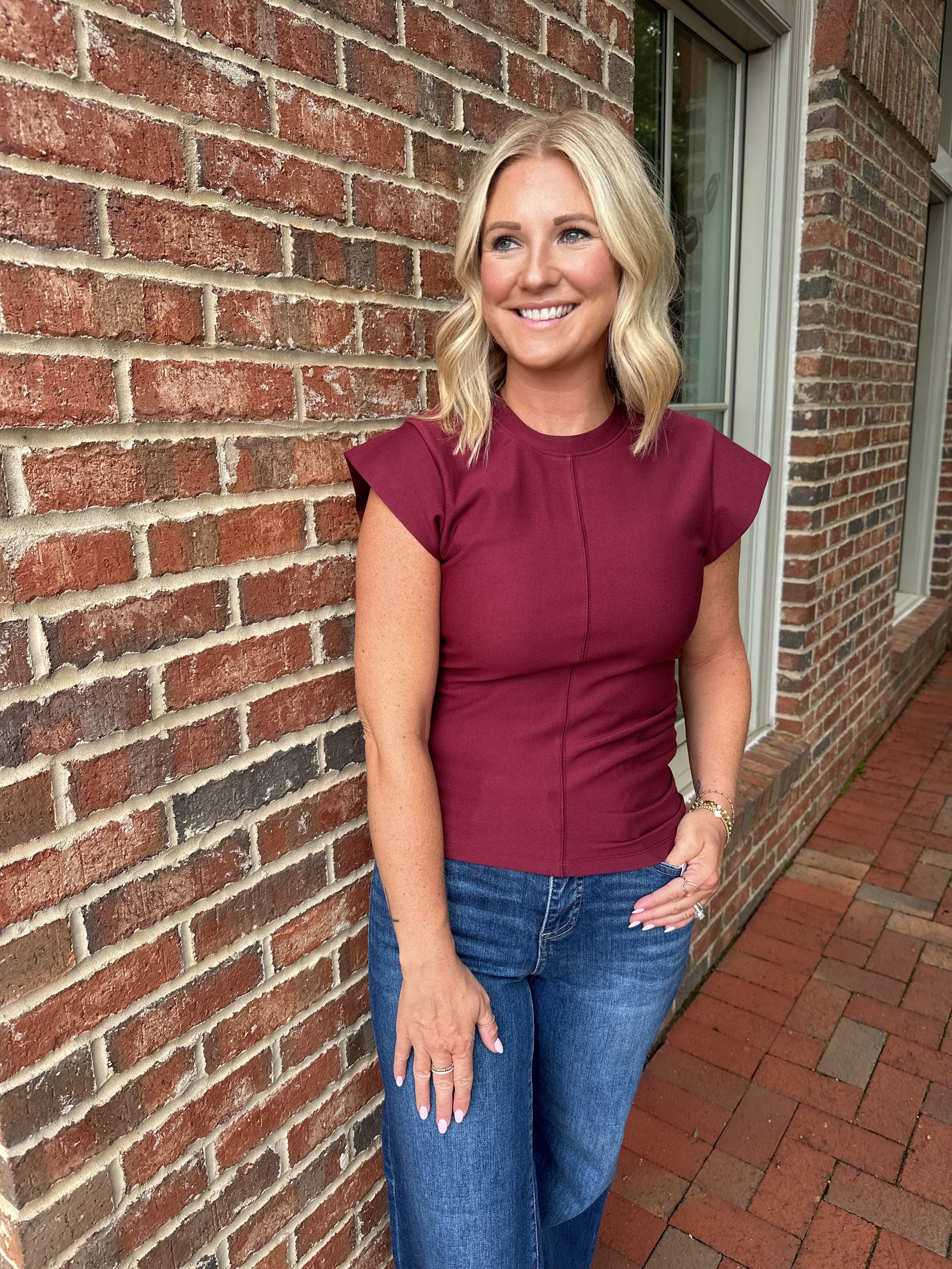 Sienna Rustic Gathered Knit Top
