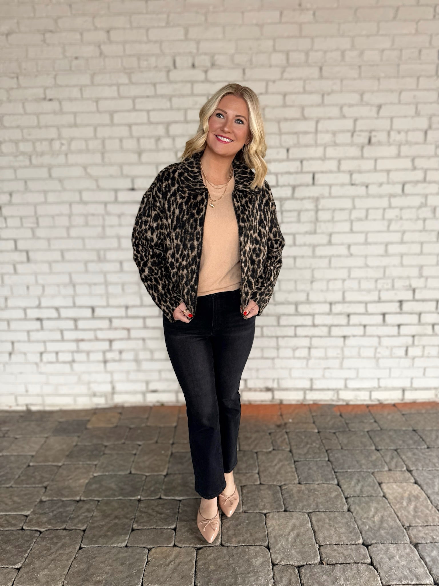 Vivian Leopard Print Jacket