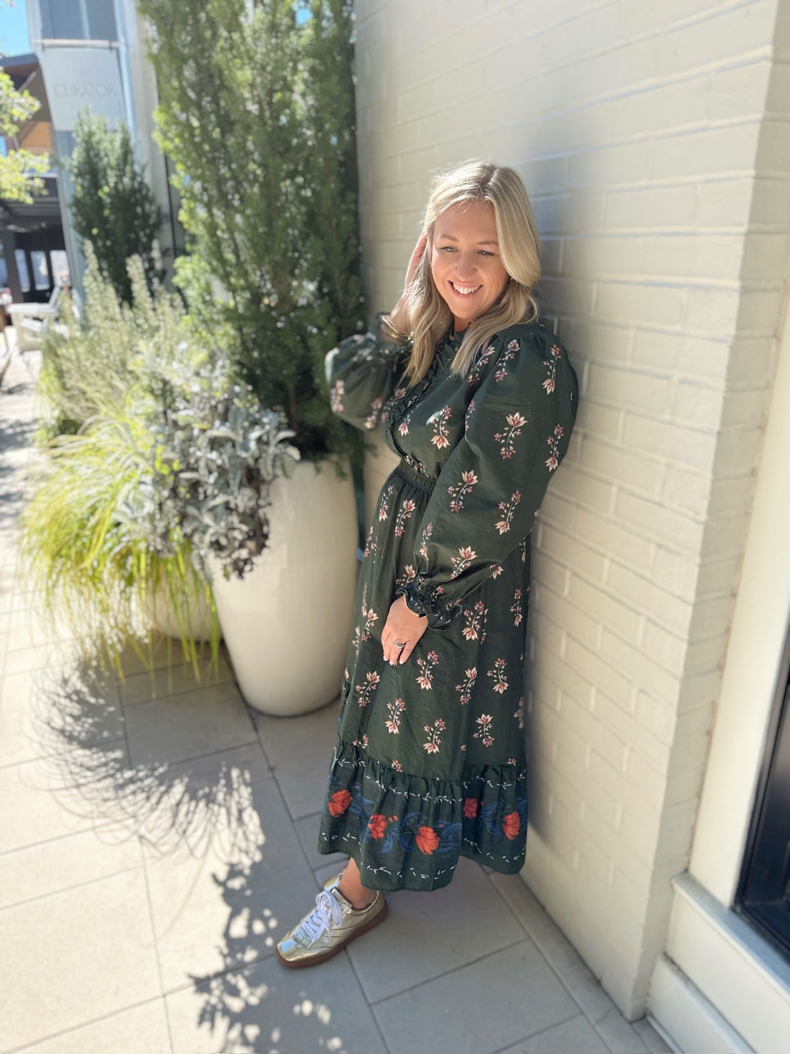 Out Of The Woods Floral Long Sleeve Maxi Dress