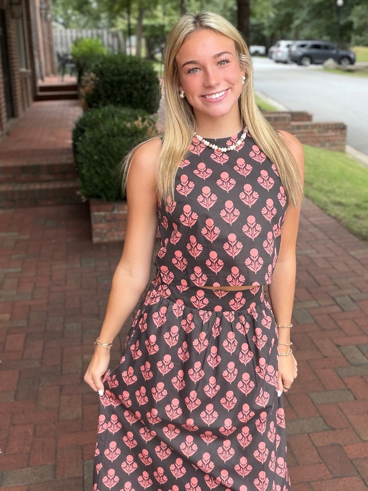 Petal Perfect Back Button Down Top