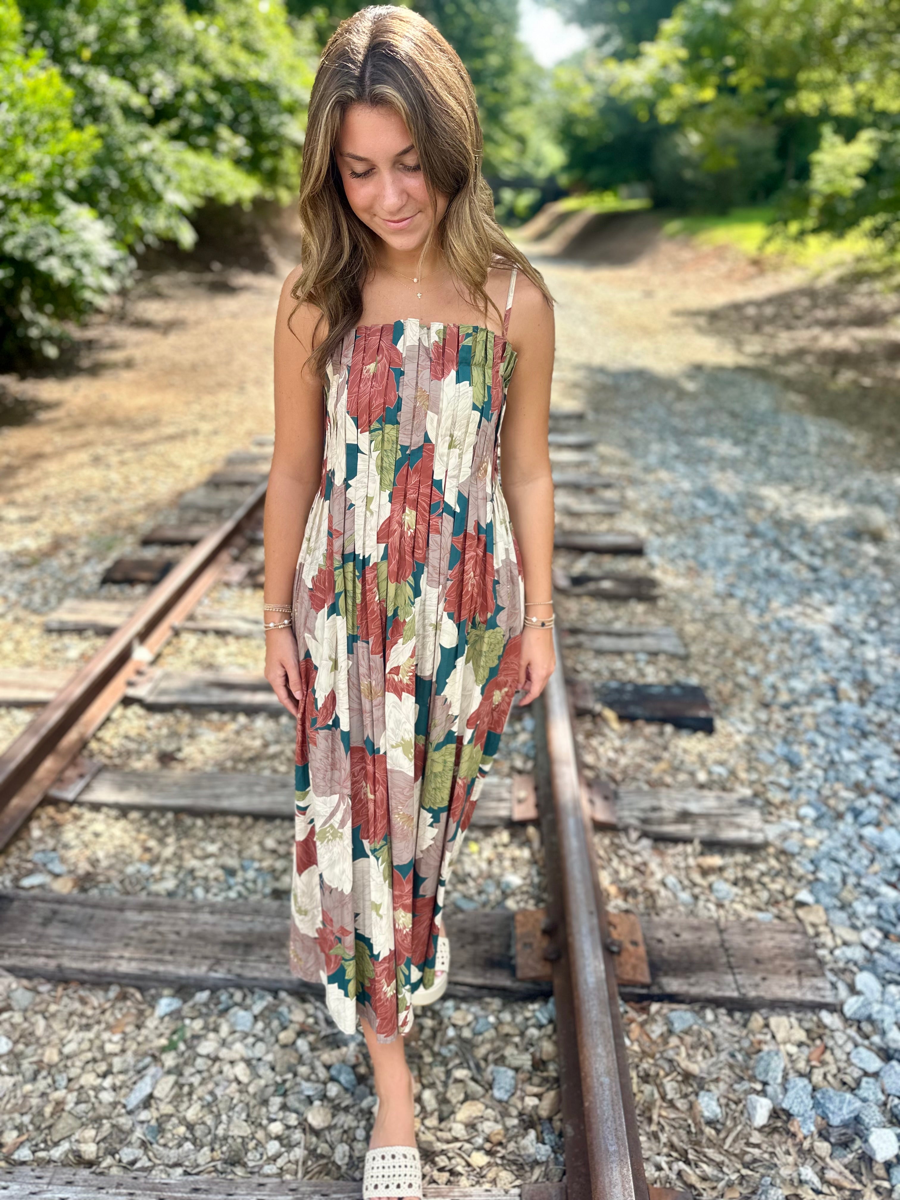 Fall For Me Midi Dress In Teal