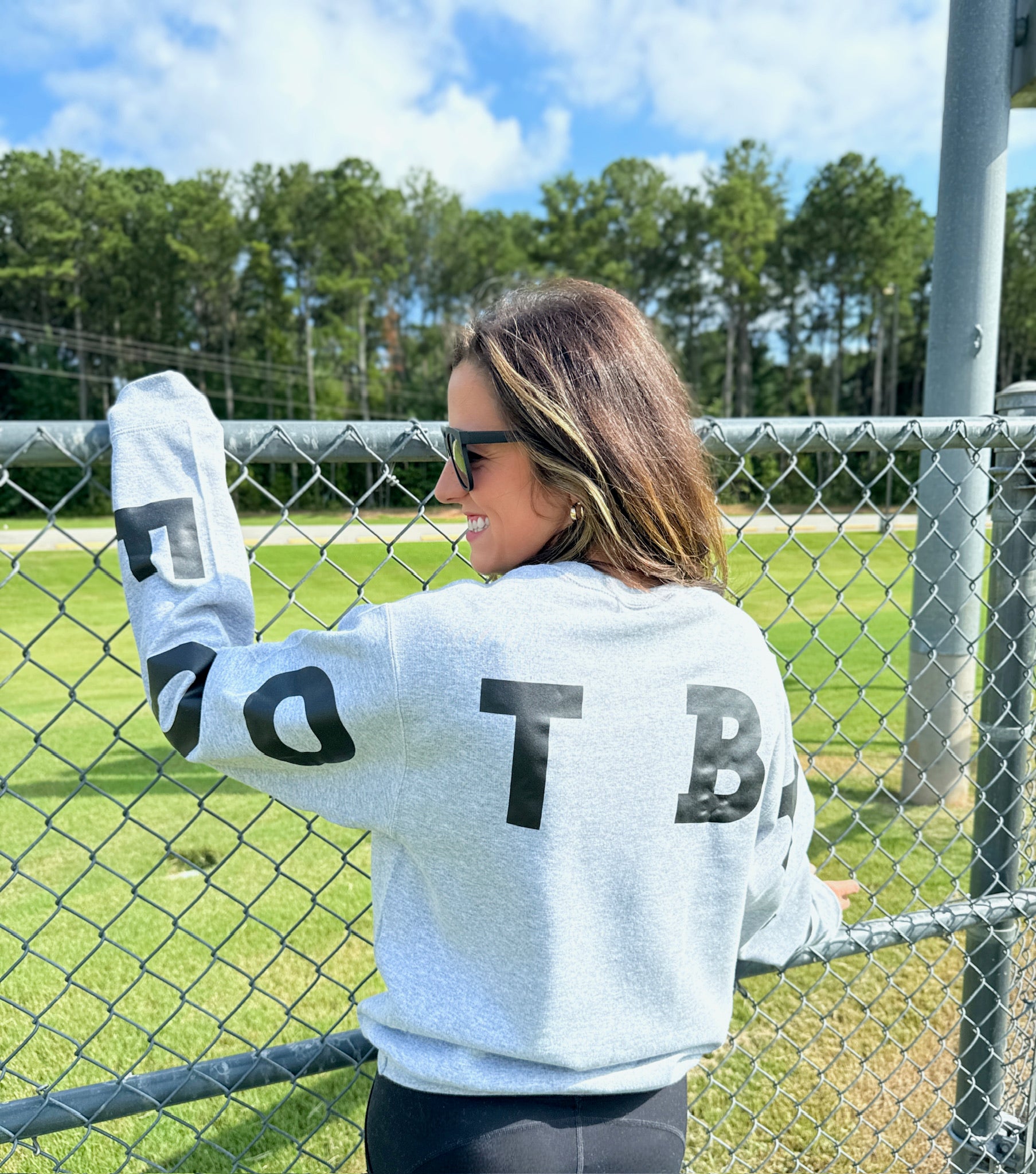 Game Day Football Gray Sweatshirt