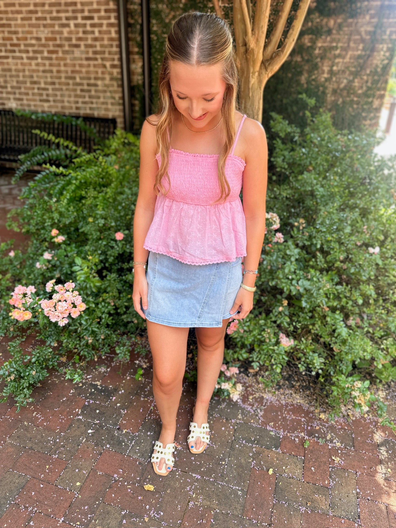 Figuring it Out Eyelet Babydoll