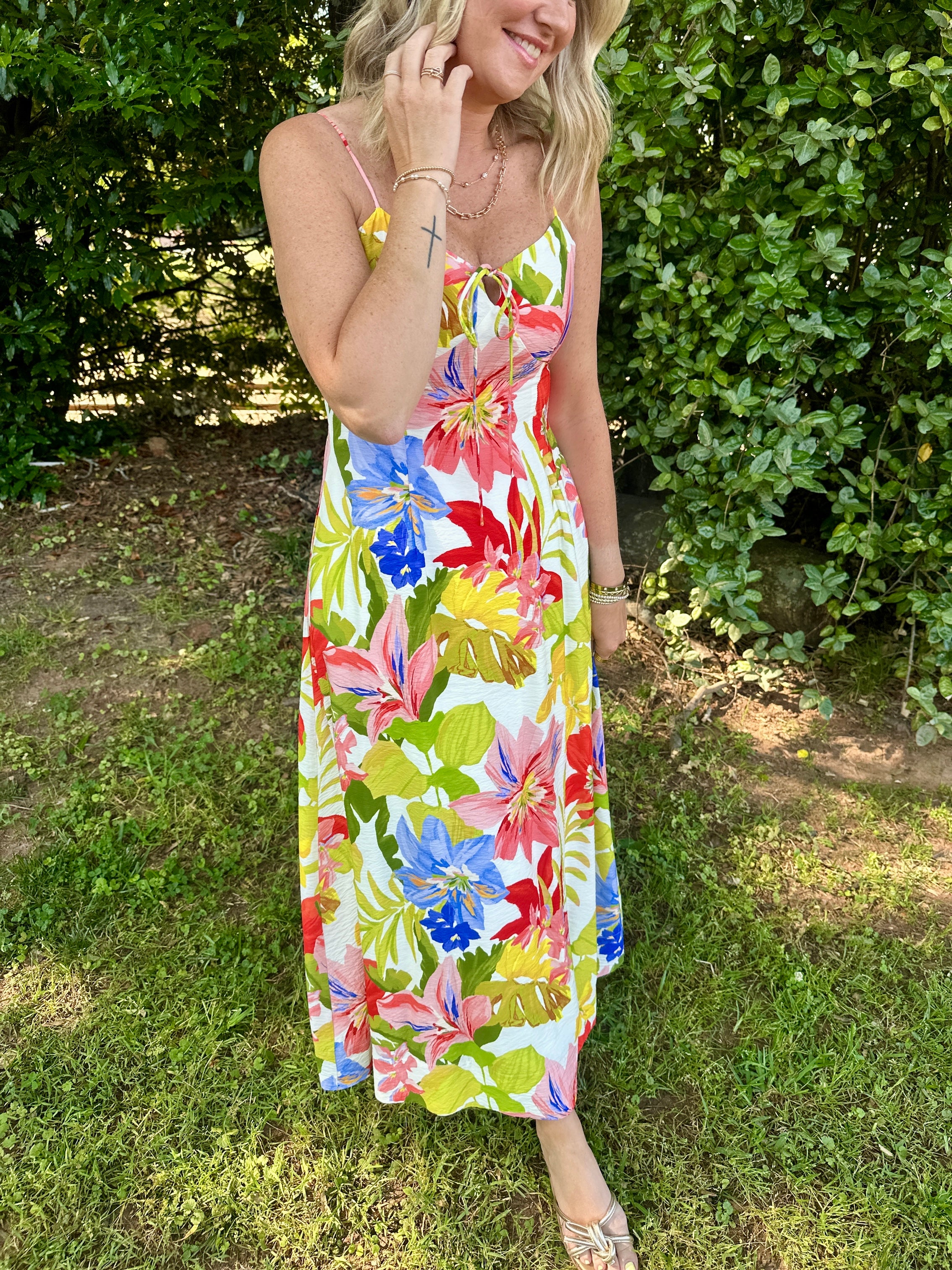 Between Us Floral Maxi Dress