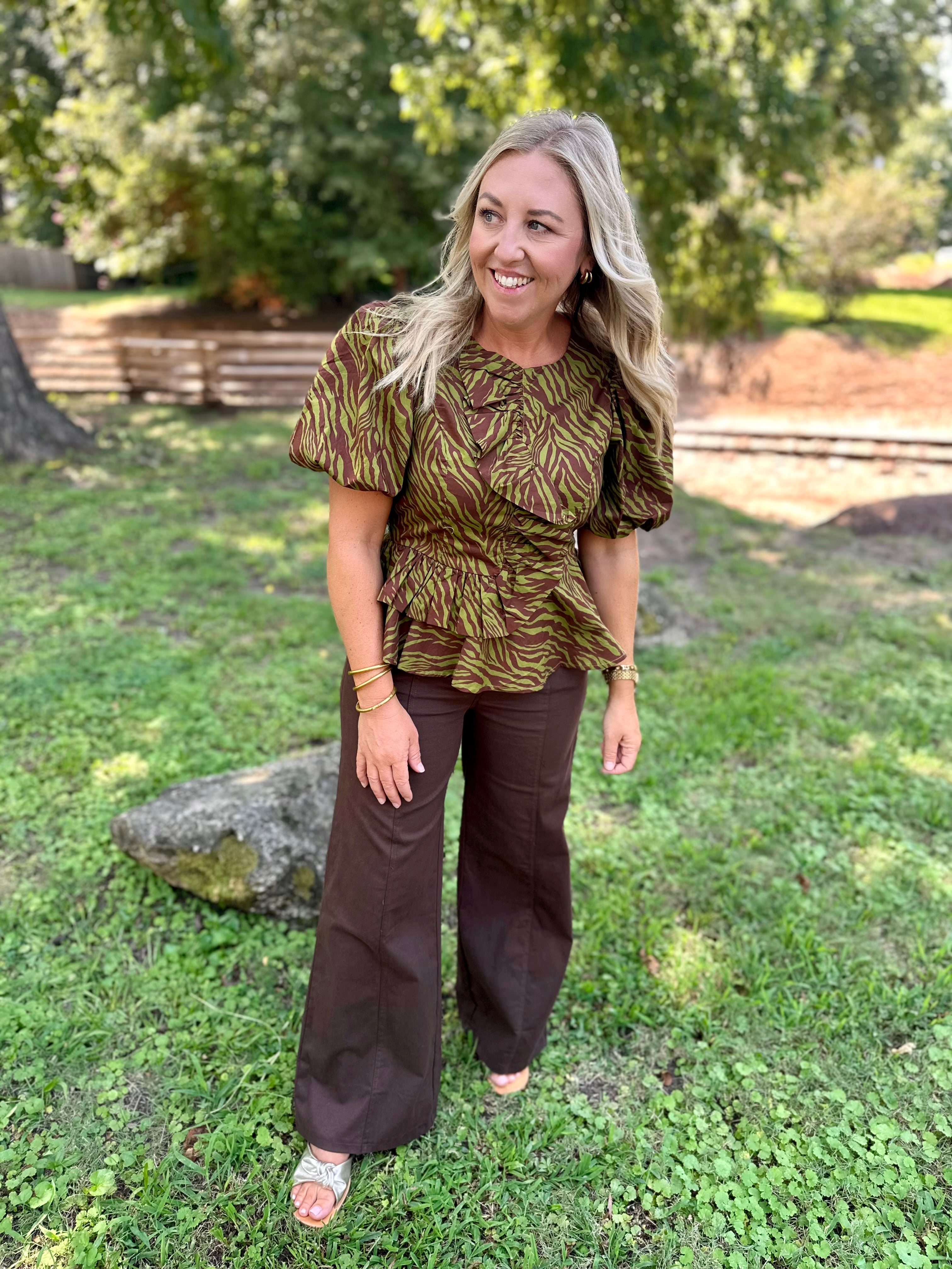 Wild At Heart Zebra Print Blouse