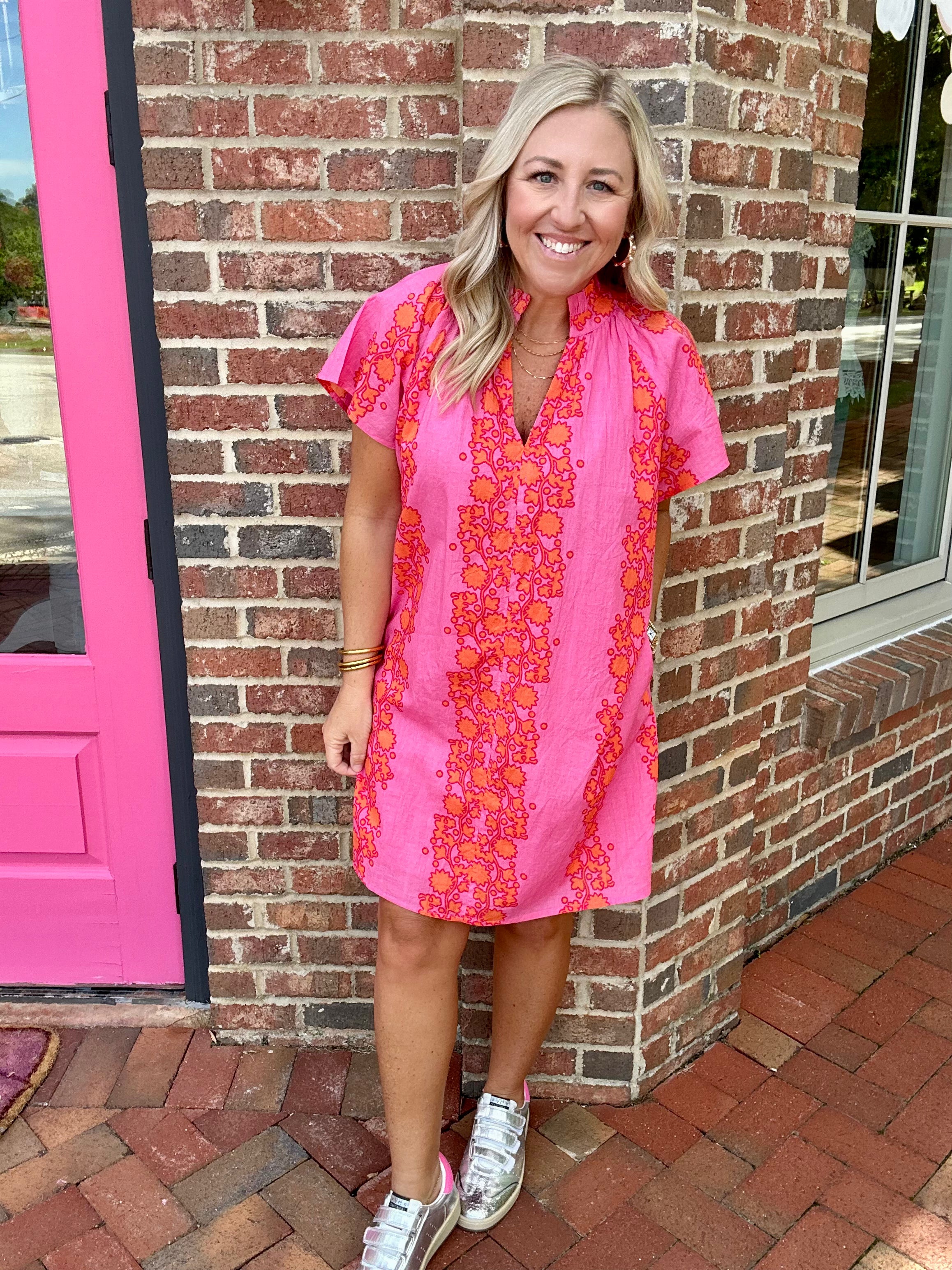 All Went Right Floral Print Dress