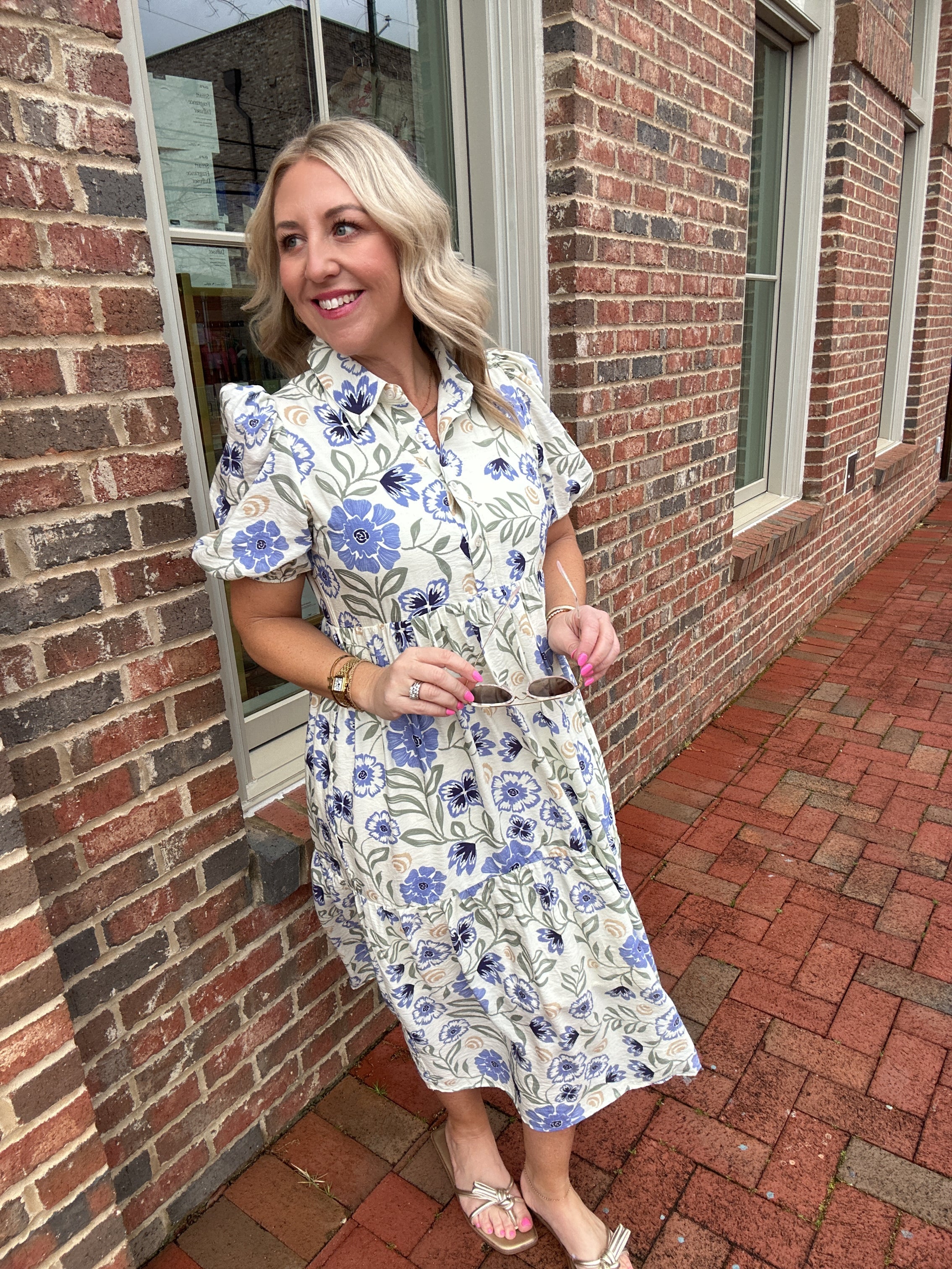 So This is Love Floral Midi Dress