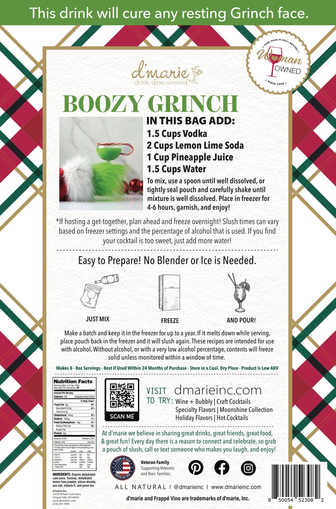 Boozy Grinch Slush Mix