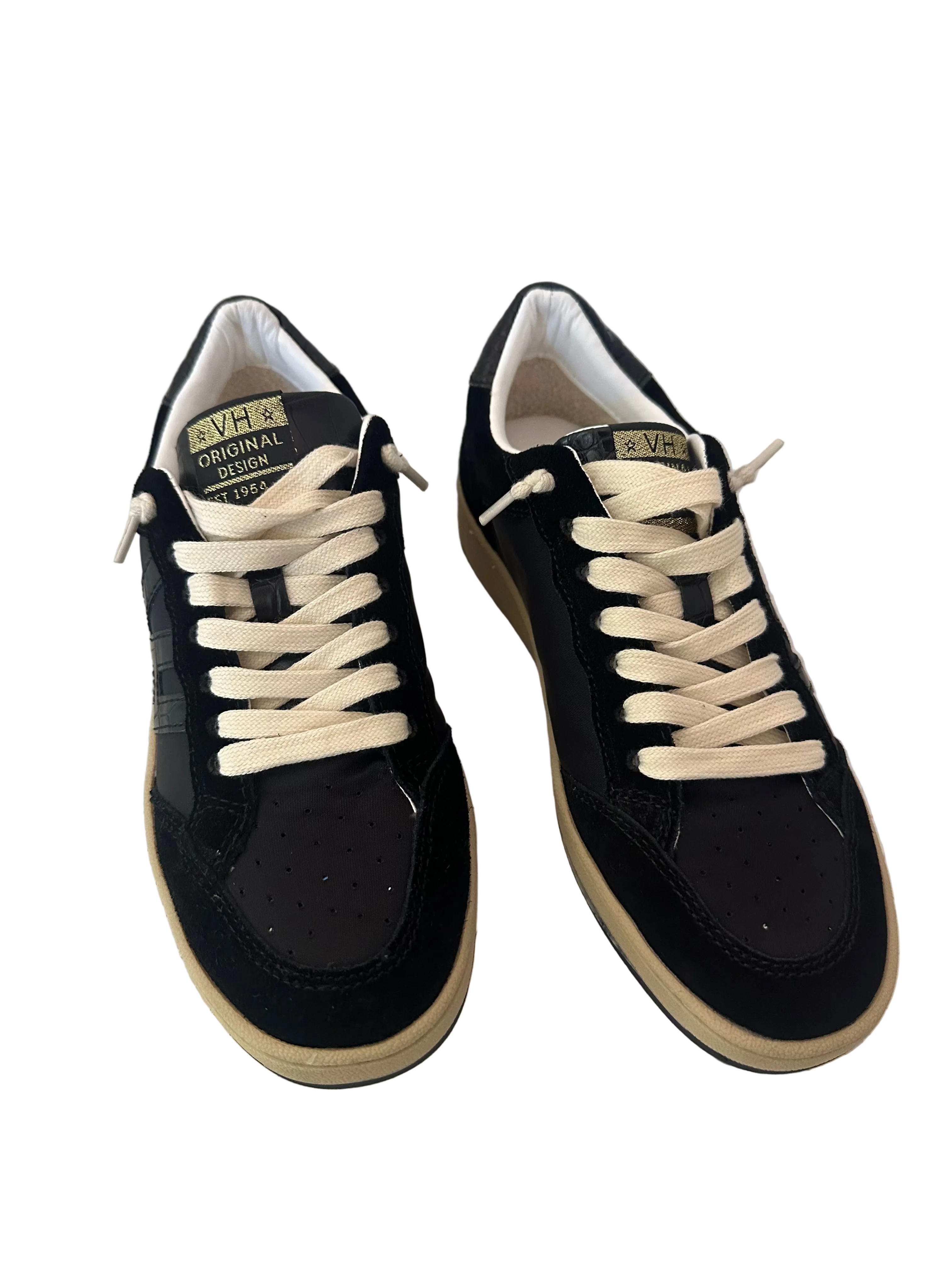 Next Black Crocodile/Gold Vintage Havana Sneakers