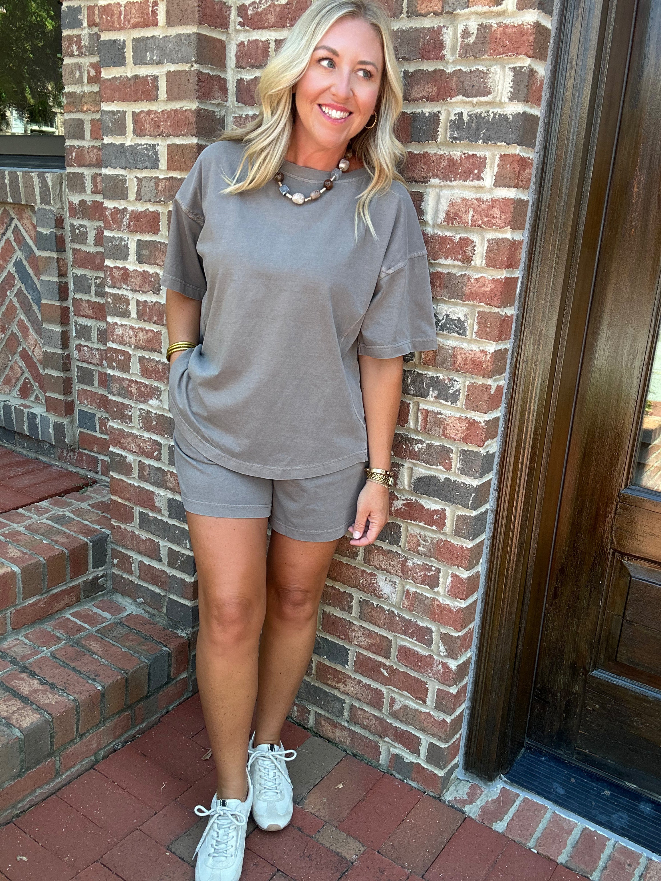 Made For You Washed Cotton Two Piece Set
