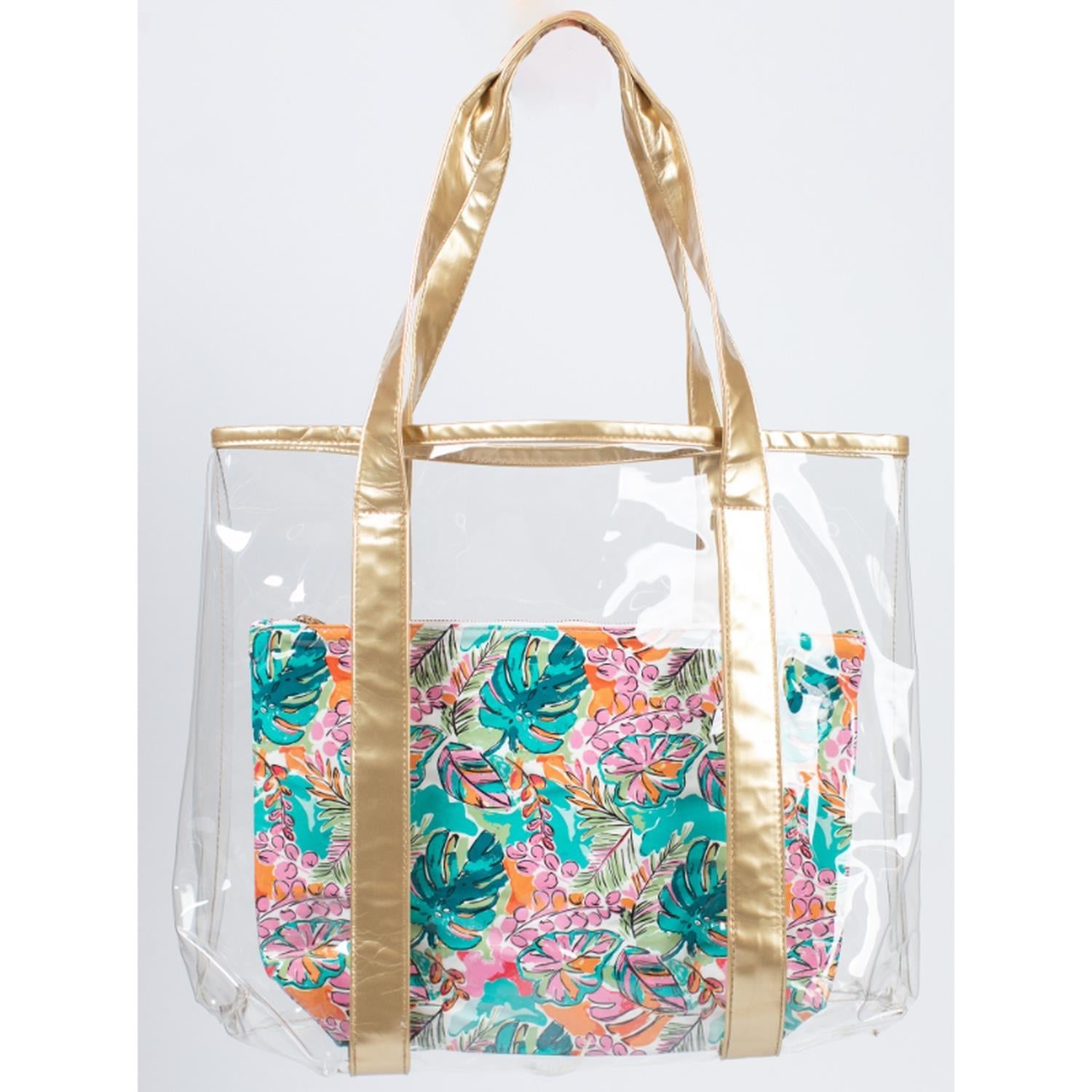 Tropical Dream Clear Tote with Insert