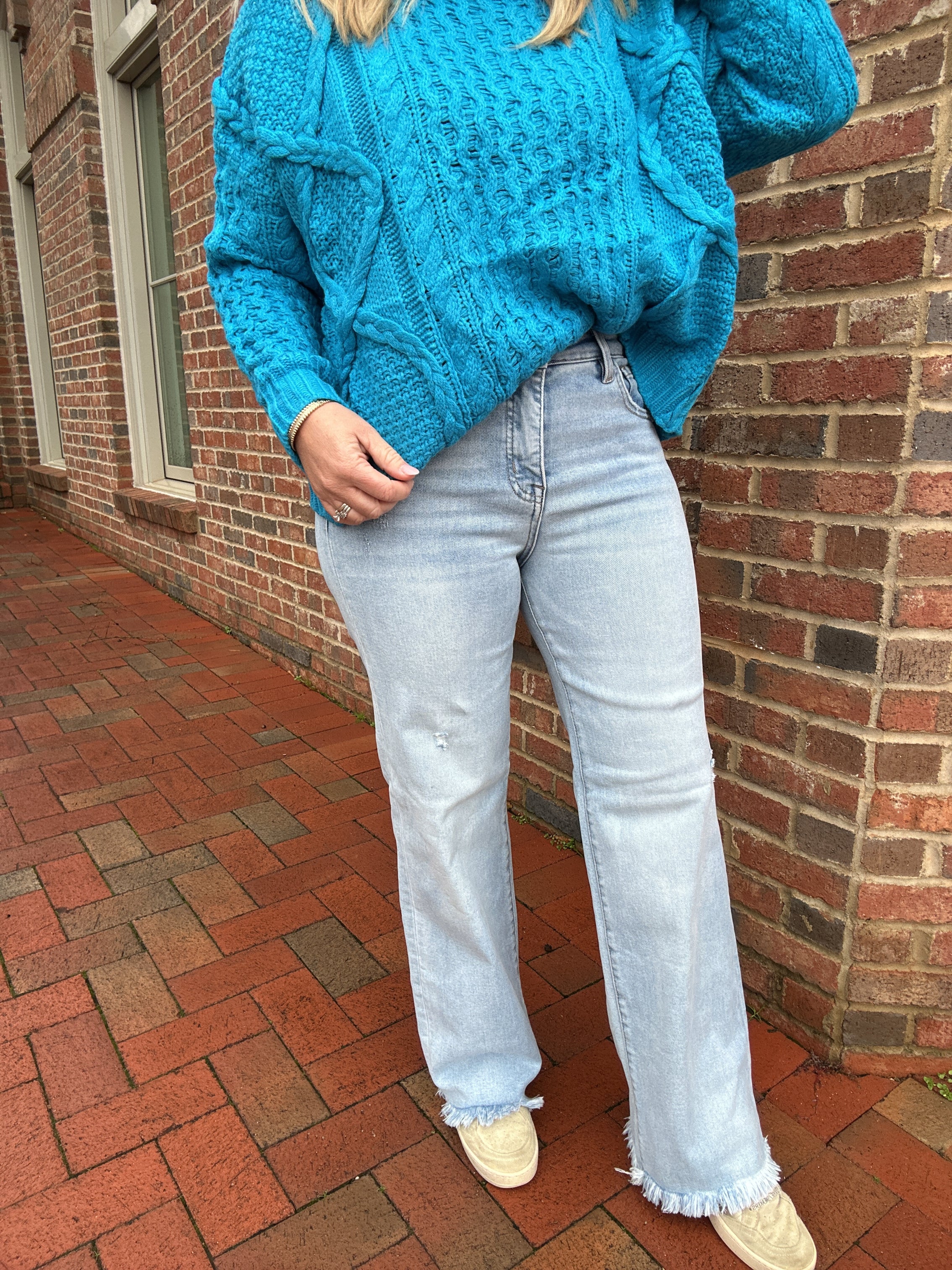 Kyle Tummy Control Mid Rise Ankle Straight Jeans