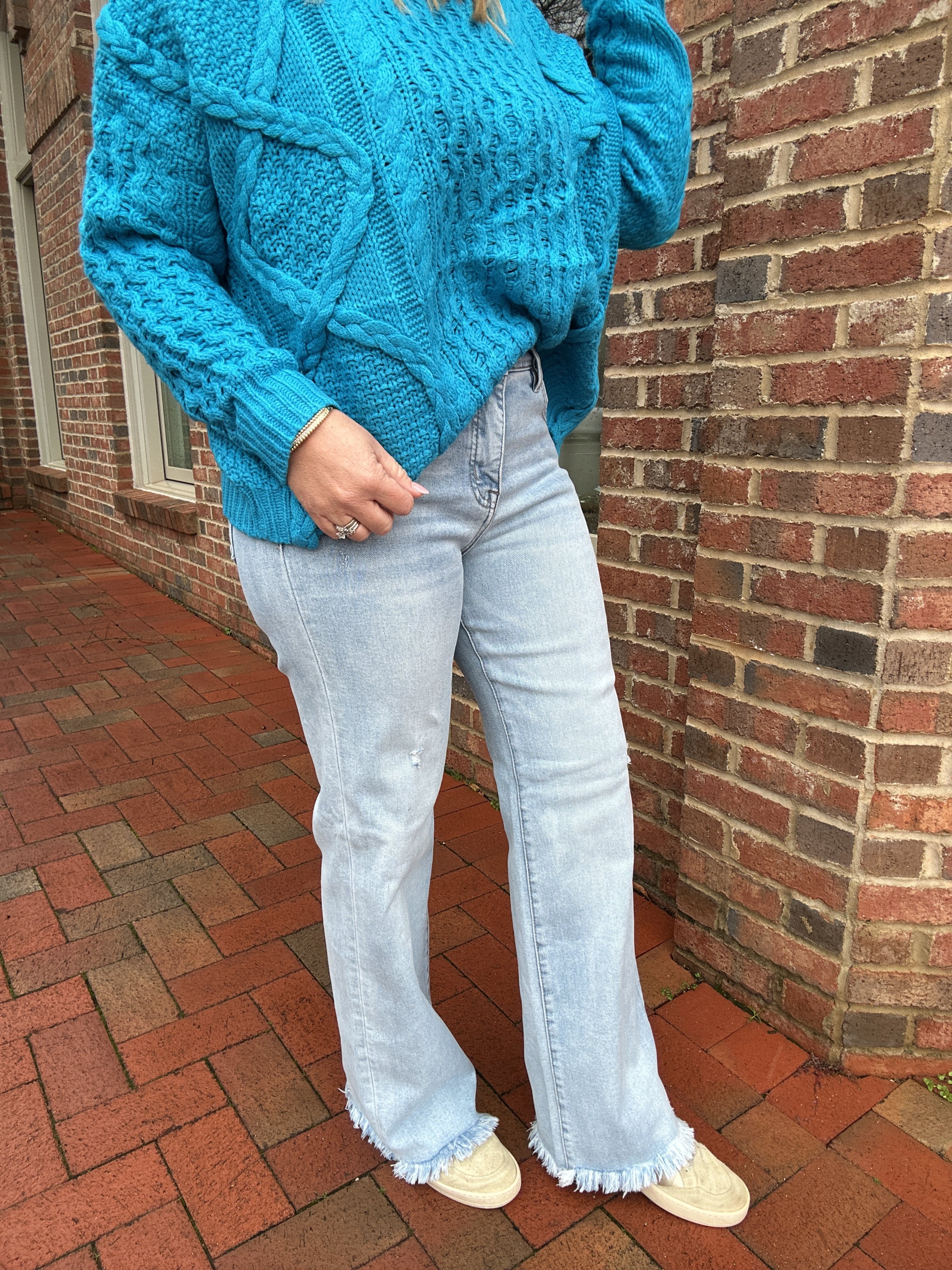 Kyle Tummy Control Mid Rise Ankle Straight Jeans