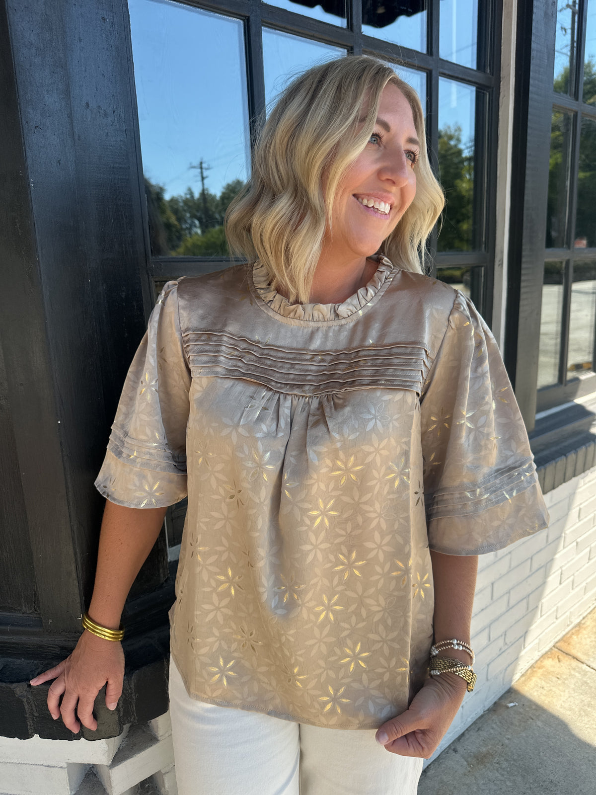 Soft Spoken Detailed Blouse