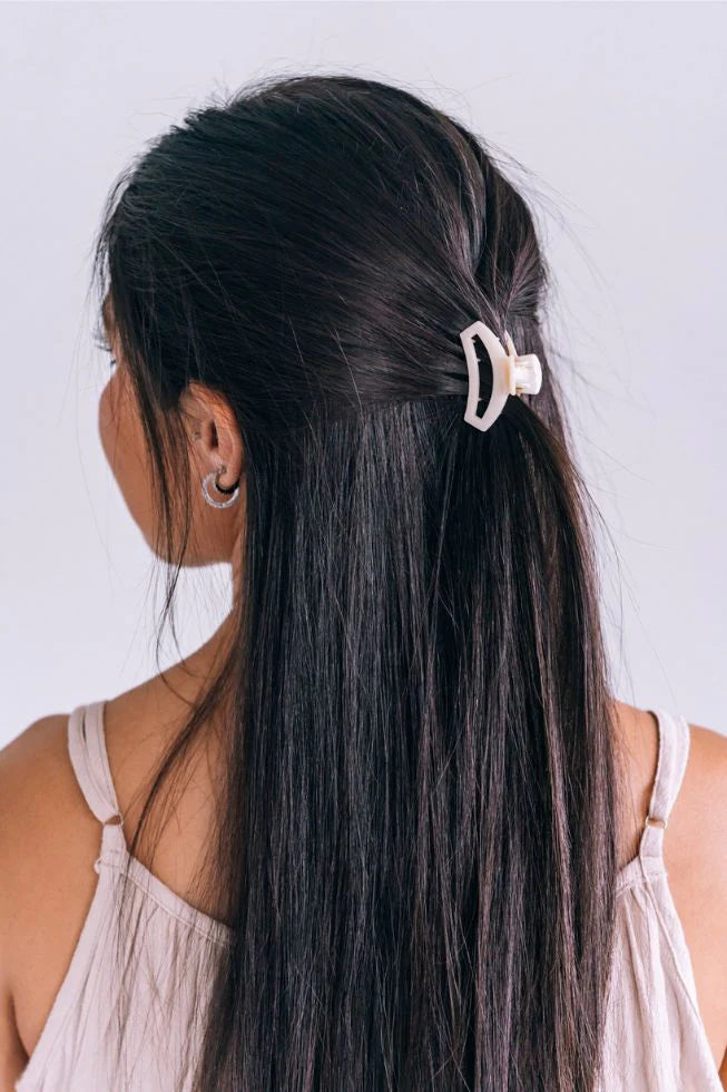 Almond Beige Teleties Tiny Hair Clip