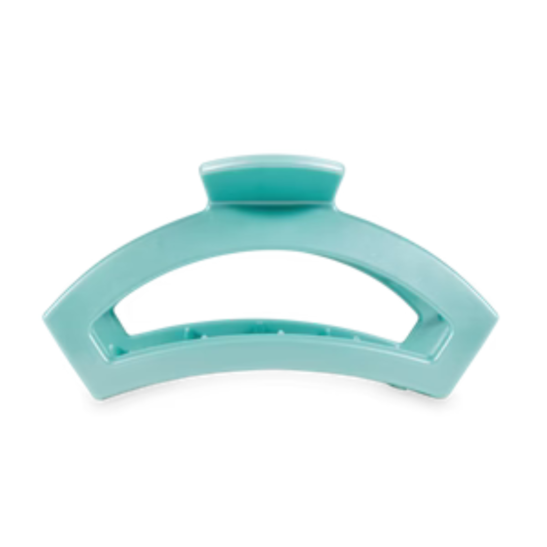 Open Totally Turquoise Teleties Medium Hair Clip