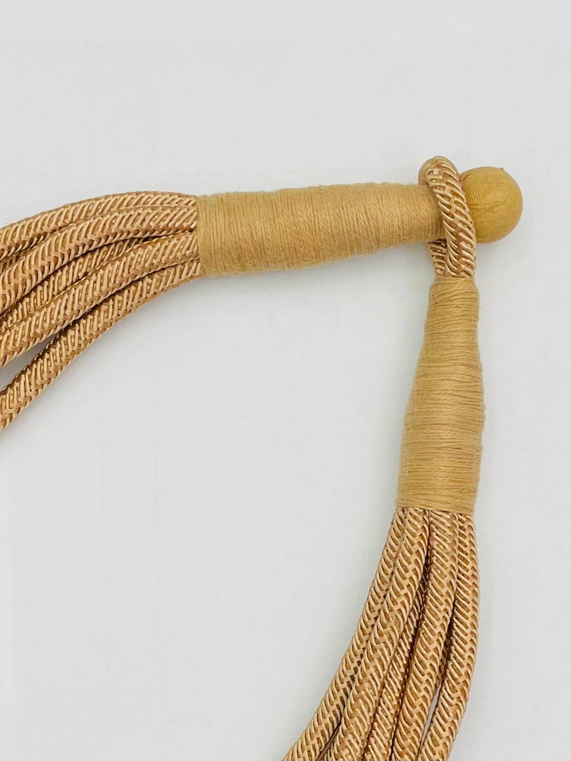 Slub 8-Strand Necklace (tan)