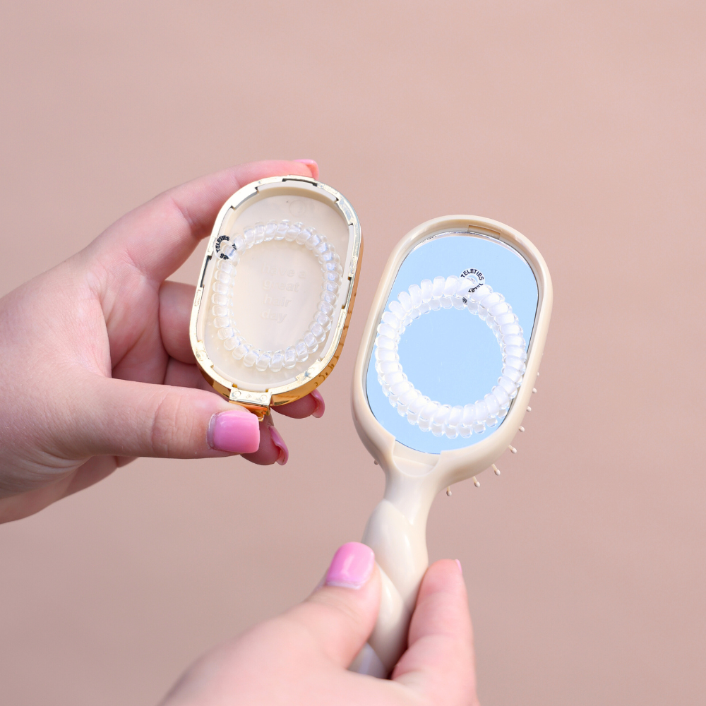 Mini Detangler Brush for Medium Hair - Tan