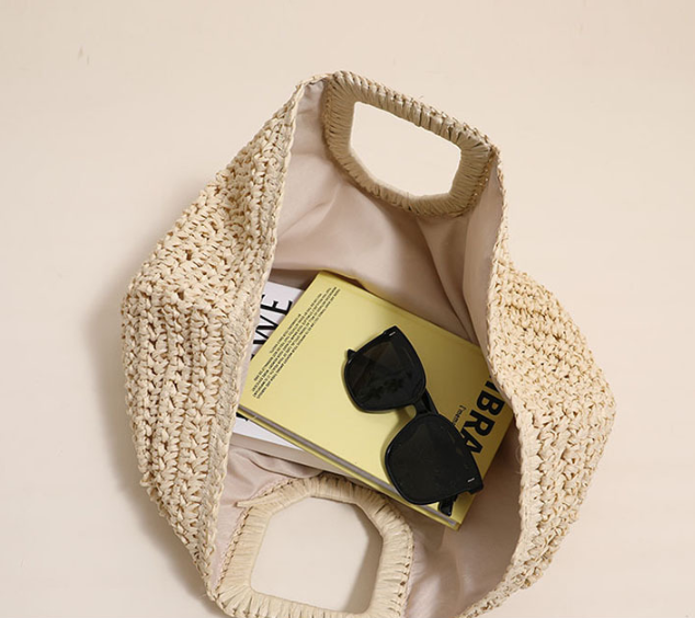 Straw Woven Beach Handbag