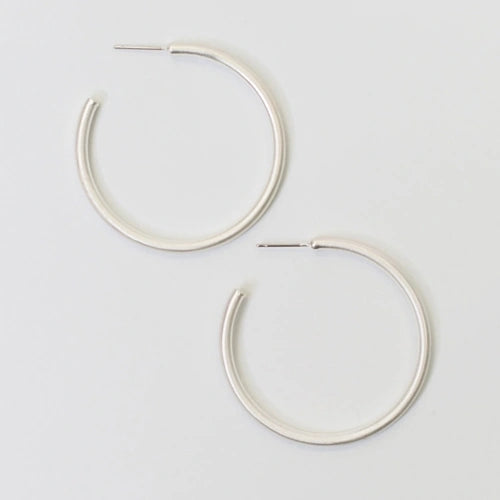 Estonia Silver Hoop Earrings