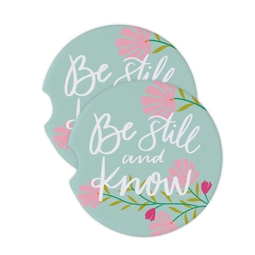 Car Coasters- Be Still and Know