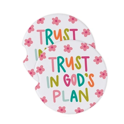 Car Coasters- Trust in God's Plan