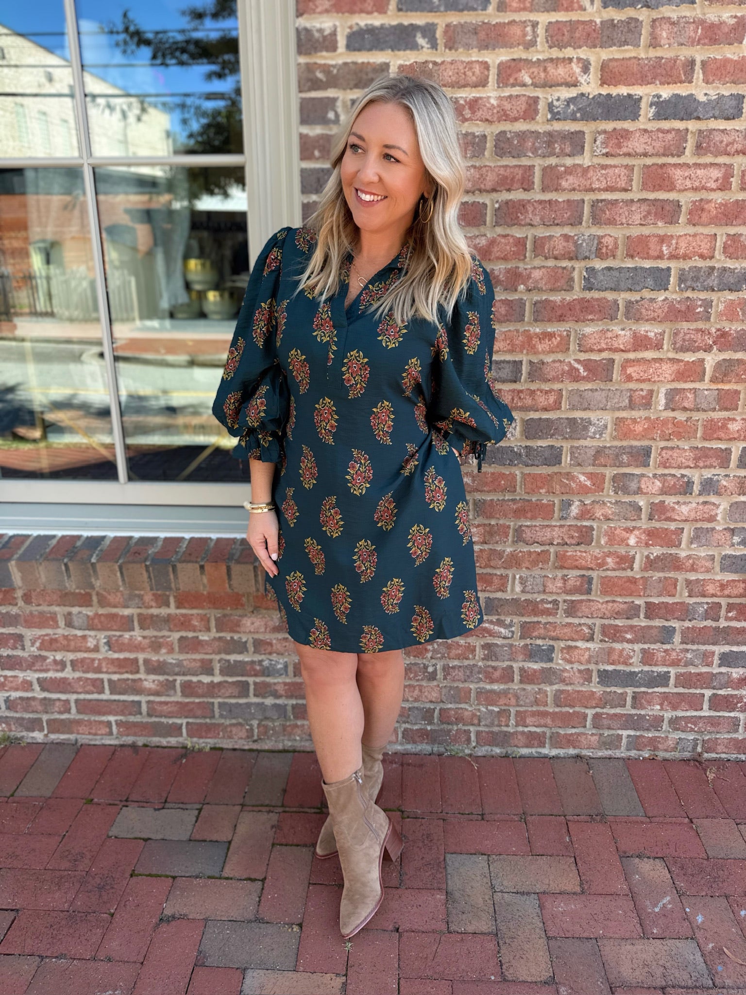 Forever Your Floral Collared Dress