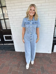 Dreaming of You Denim Jumpsuit